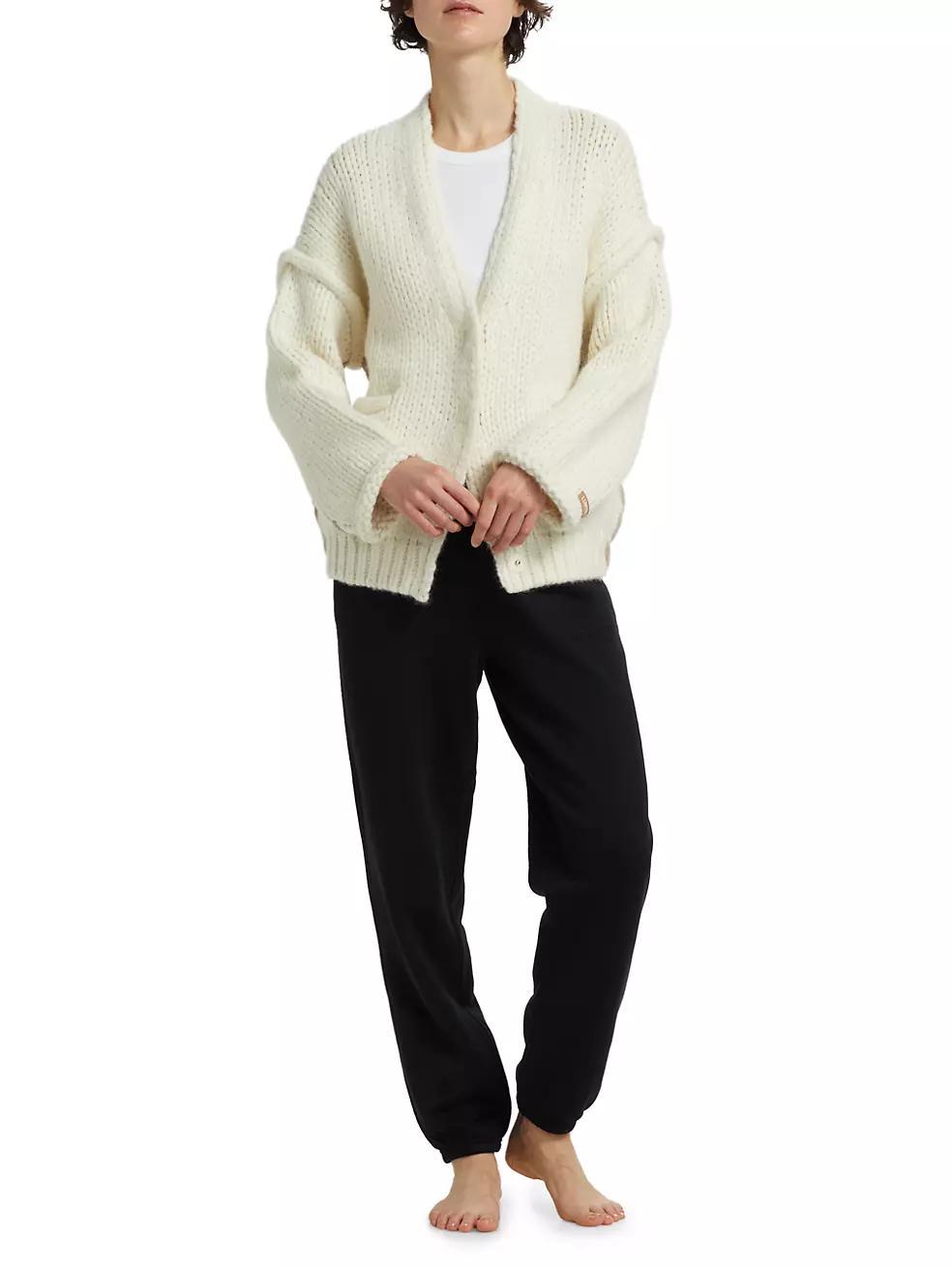 Lofty Wool Whipstitch Cardigan Product Image