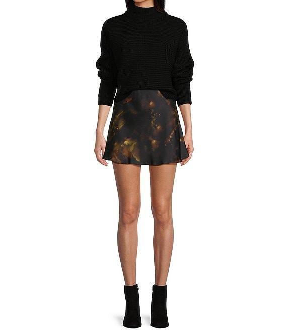 Gianni Bini Michelle Acrylic Mock Neck Long Sleeve Sweater Top Product Image