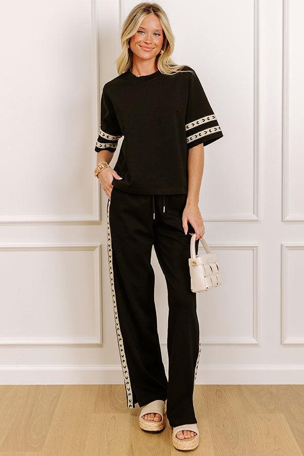 Villa Brunch Shift Top in Black Product Image