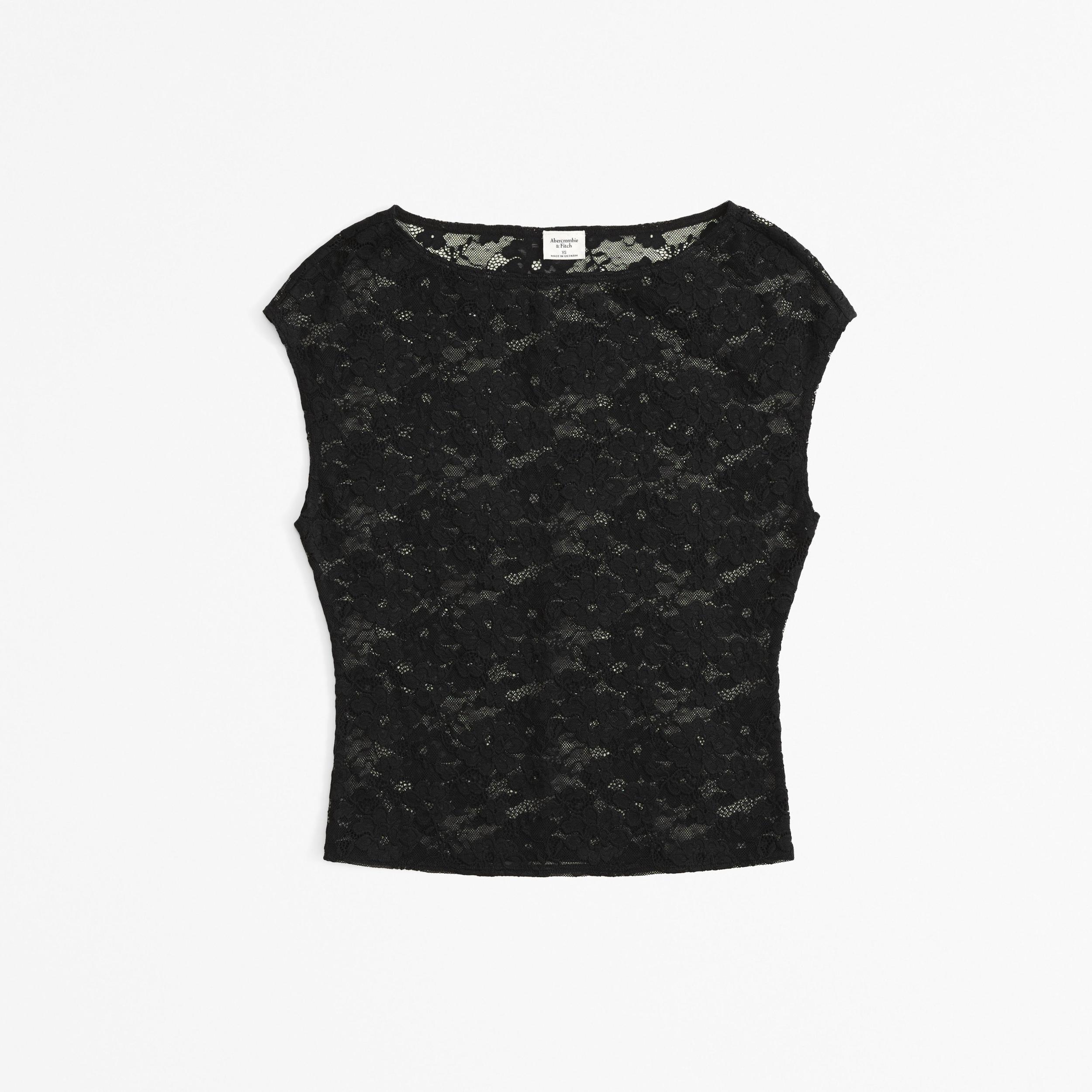 Lace Boatneck Top Product Image