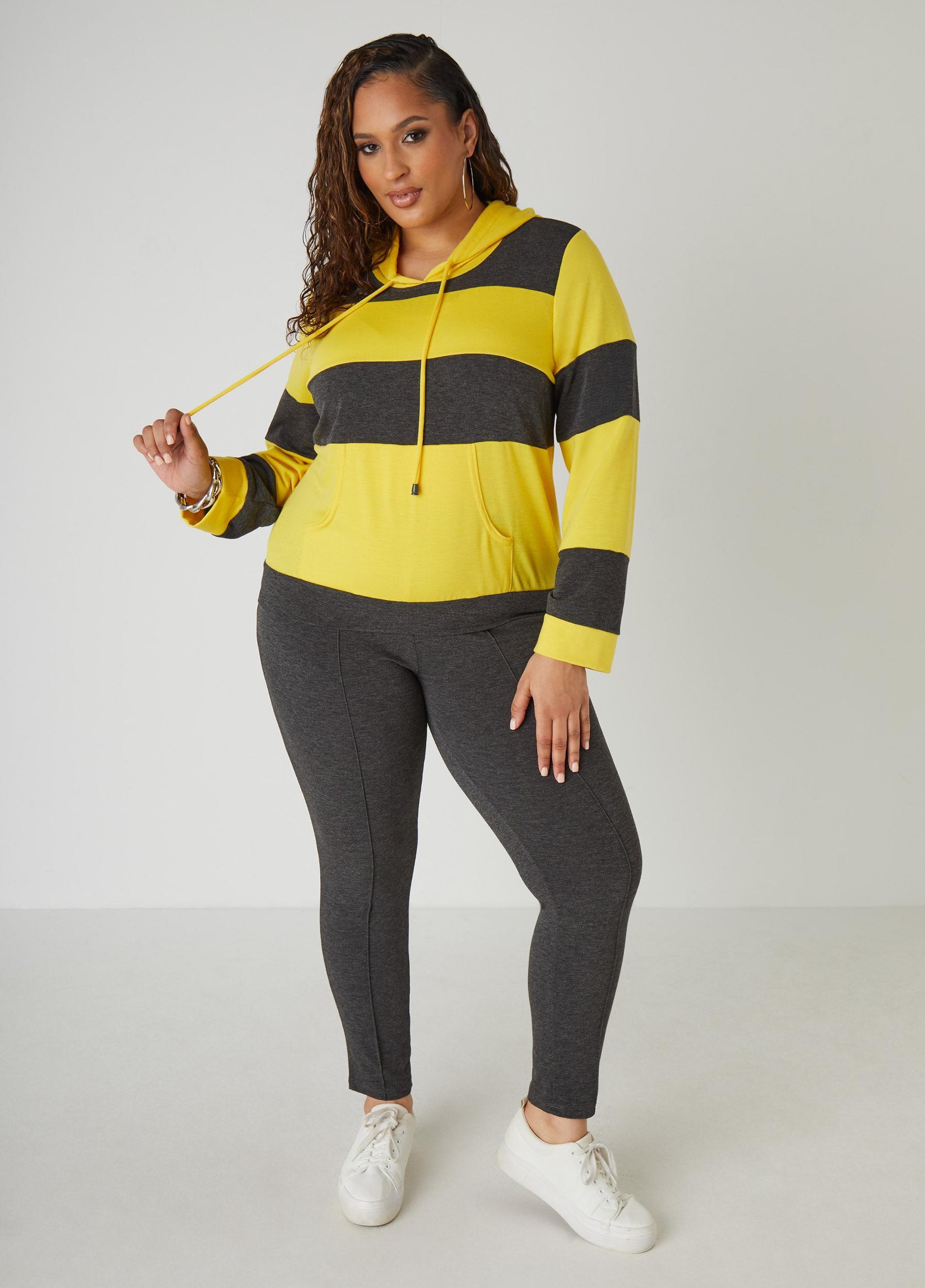 Striped Hooded Pullover Product Image