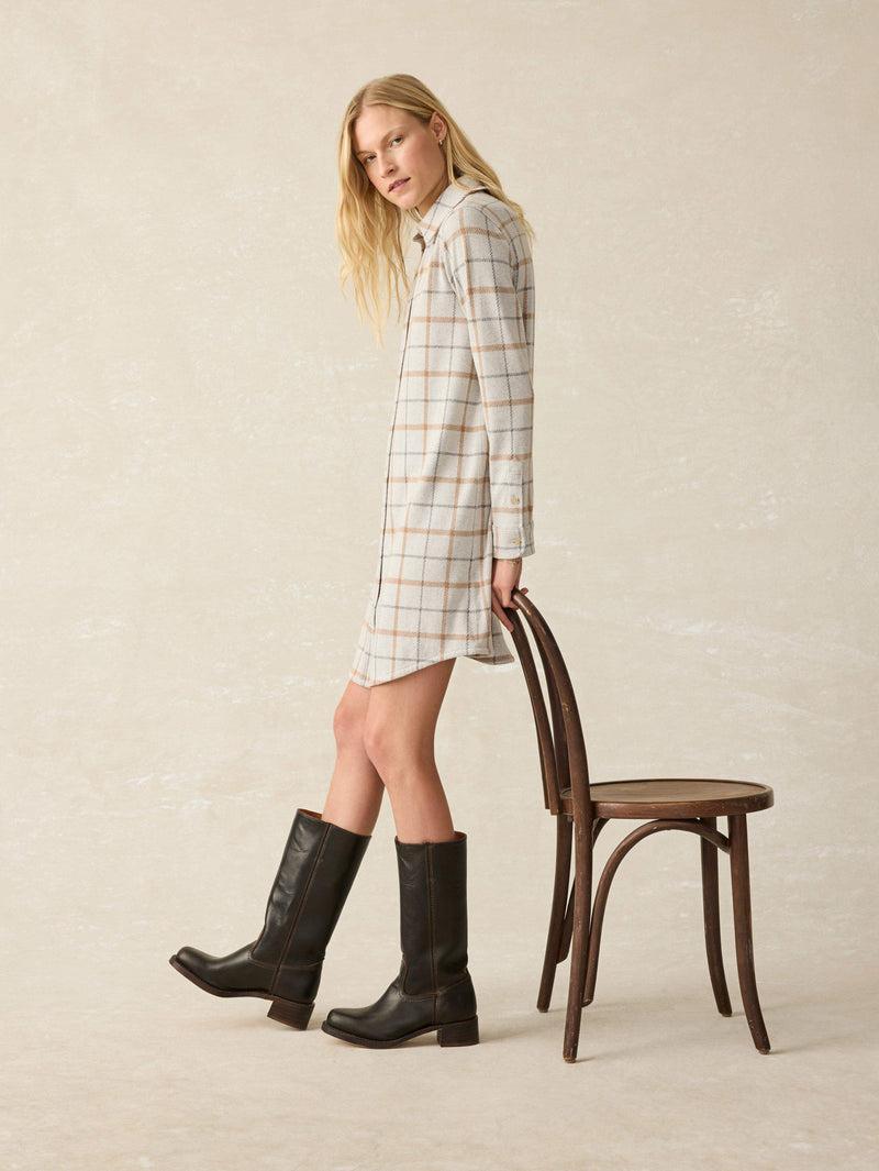 Legend™ Sweater Dress - Open Tundra Windowpane Product Image