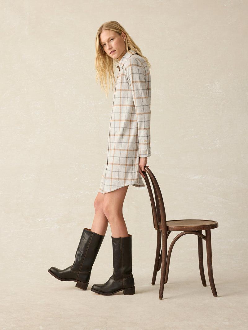 Legend™ Sweater Dress - Open Tundra Windowpane Product Image