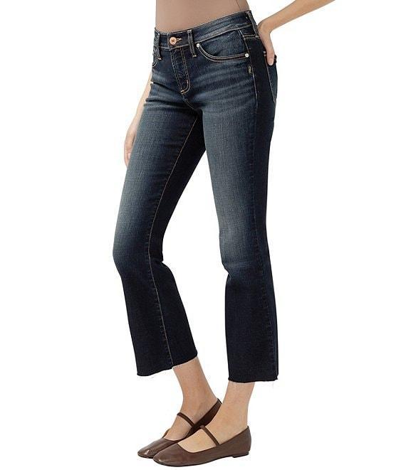 Silver Jeans Co. Suki Mid Rise Frayed Hem Kick Flare Jeans Product Image