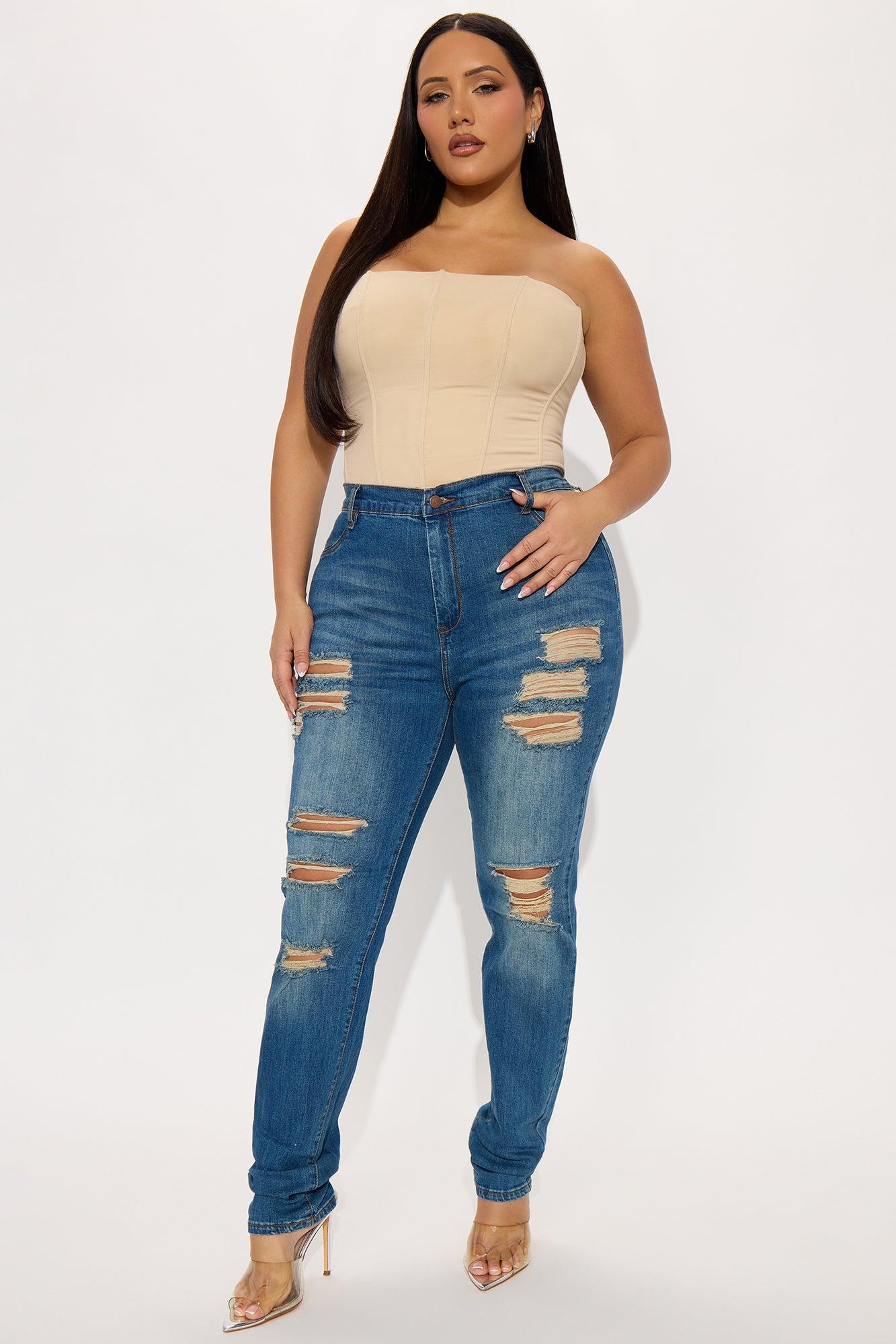 Tall Tough It Up Stretch Skinny Jeans - Dark Wash Product Image
