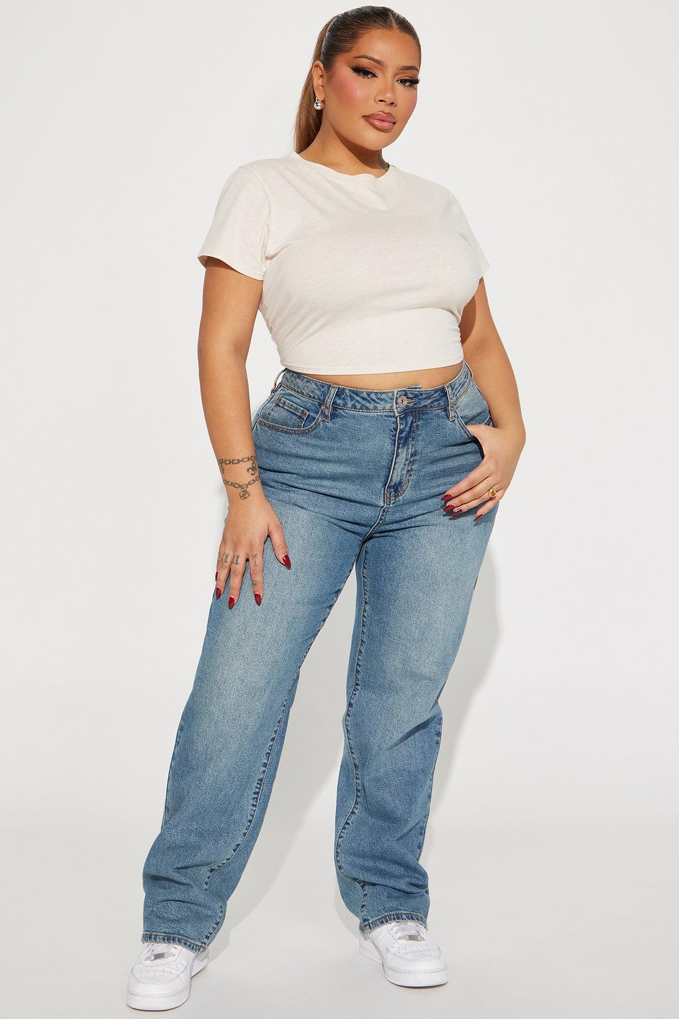 My Whole Heart Straight Leg Jeans - Medium Wash Product Image