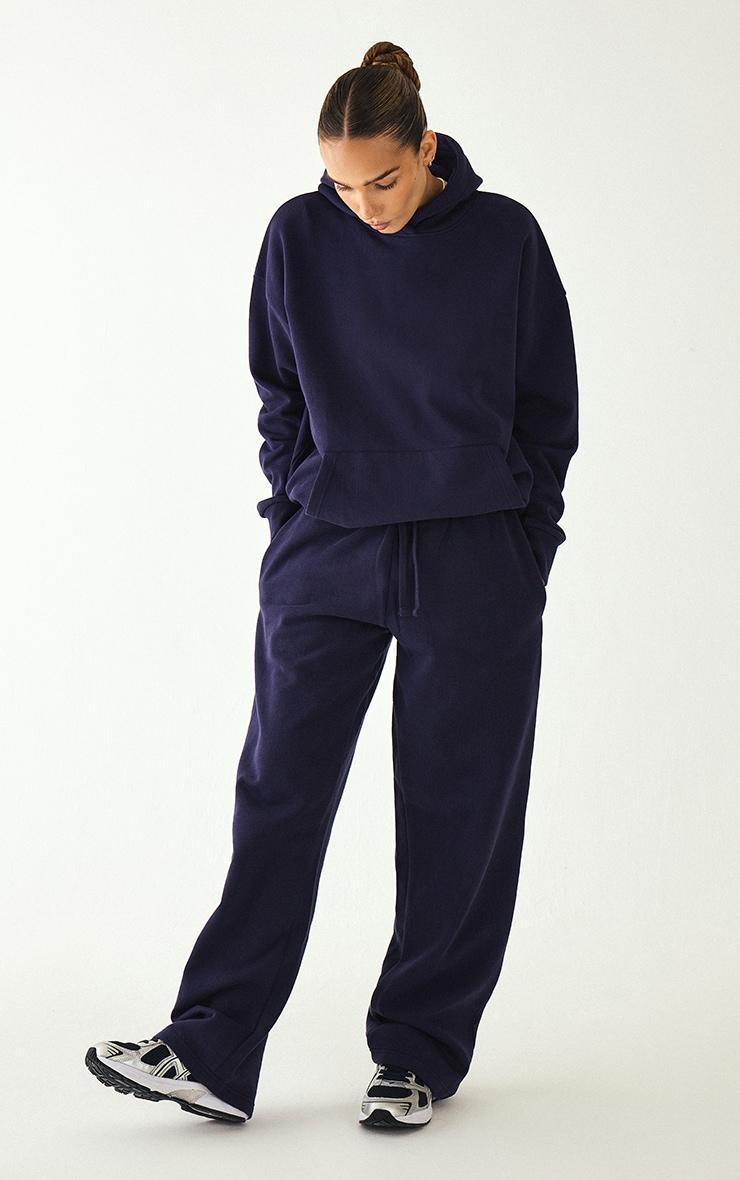 Navy Premium Straight Leg Sweatpants Product Image