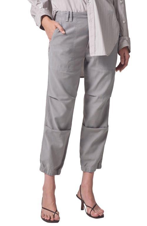 Agnit Sateen Cropped Utility Trousers Product Image