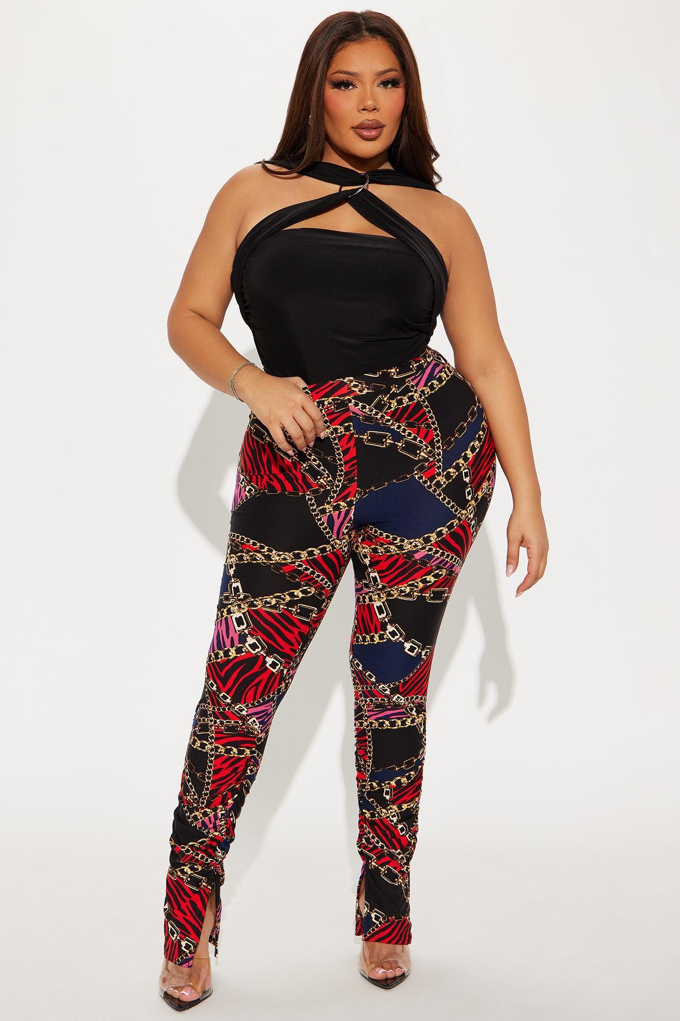Bree Marie Baroque Stacked Legging - Black/combo Product Image