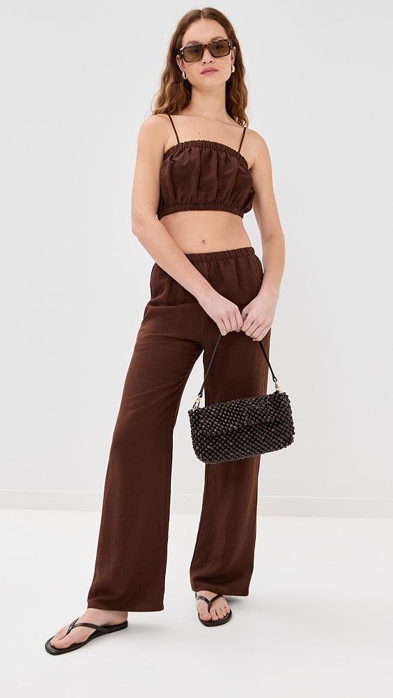 LE BOP Camille Cropped Linen Top | Shopbop Product Image