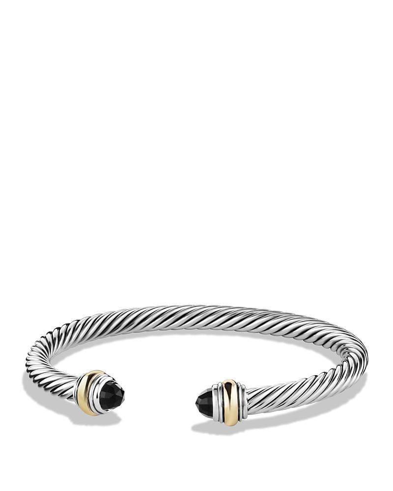 David Yurman Cable Classics Bracelet with Blue Topaz and Gold Product Image