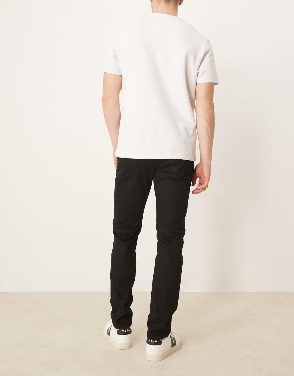 Selected Homme Leon slim fit jeans in black  Product Image