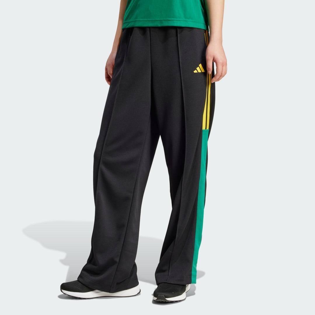 adidas Tiro Nations Pack Wide-Leg Pants Dark Green M Womens Product Image