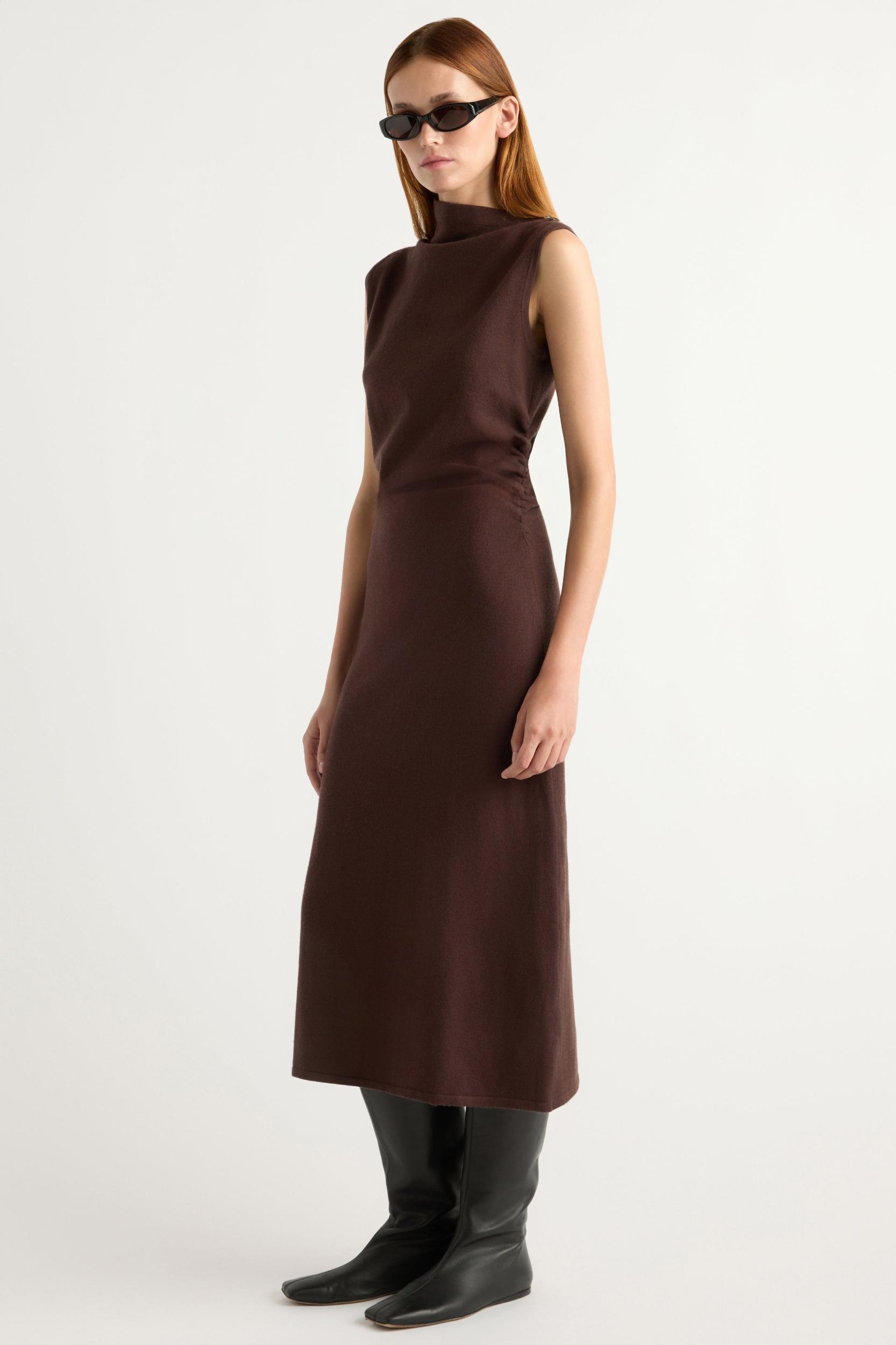 Abel Sleeveless Asymmetric-Neck Dress Product Image