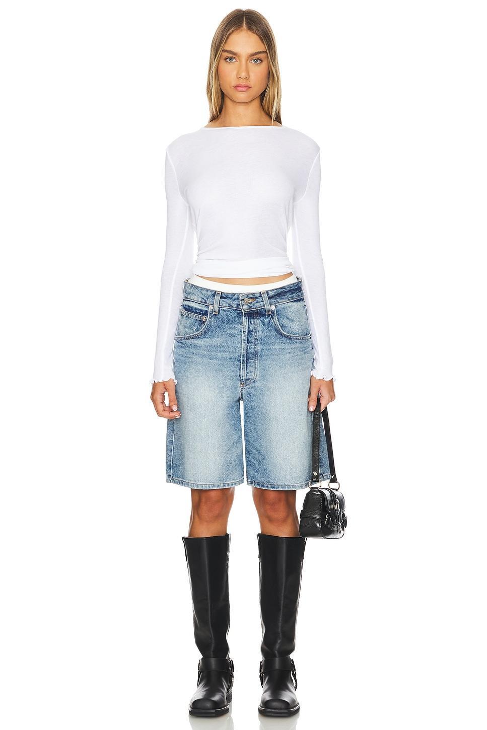 x Intimately FP Long Nights Layering Top In Optic White Product Image
