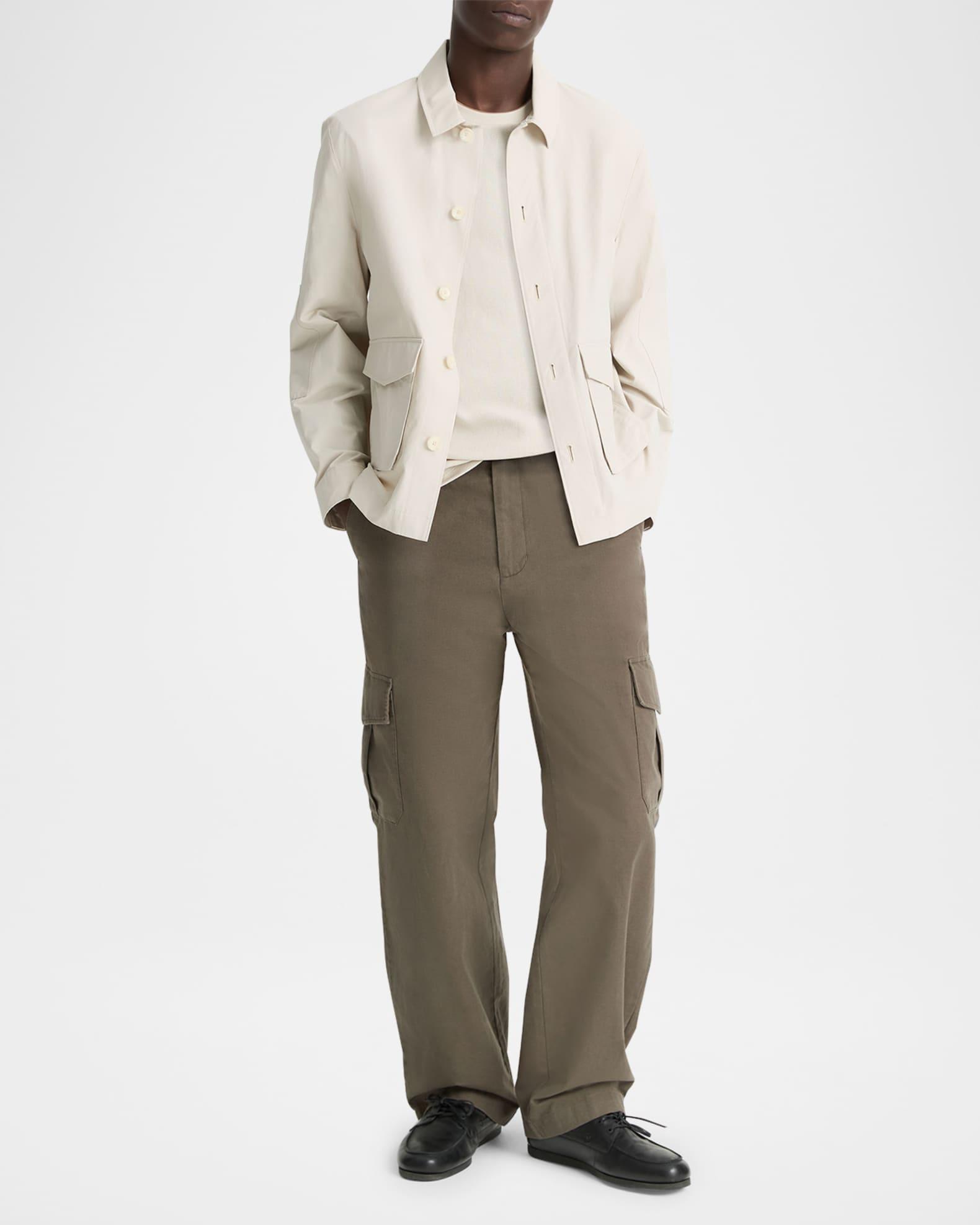 Mens Cotton-Blend Utility Jacket Product Image
