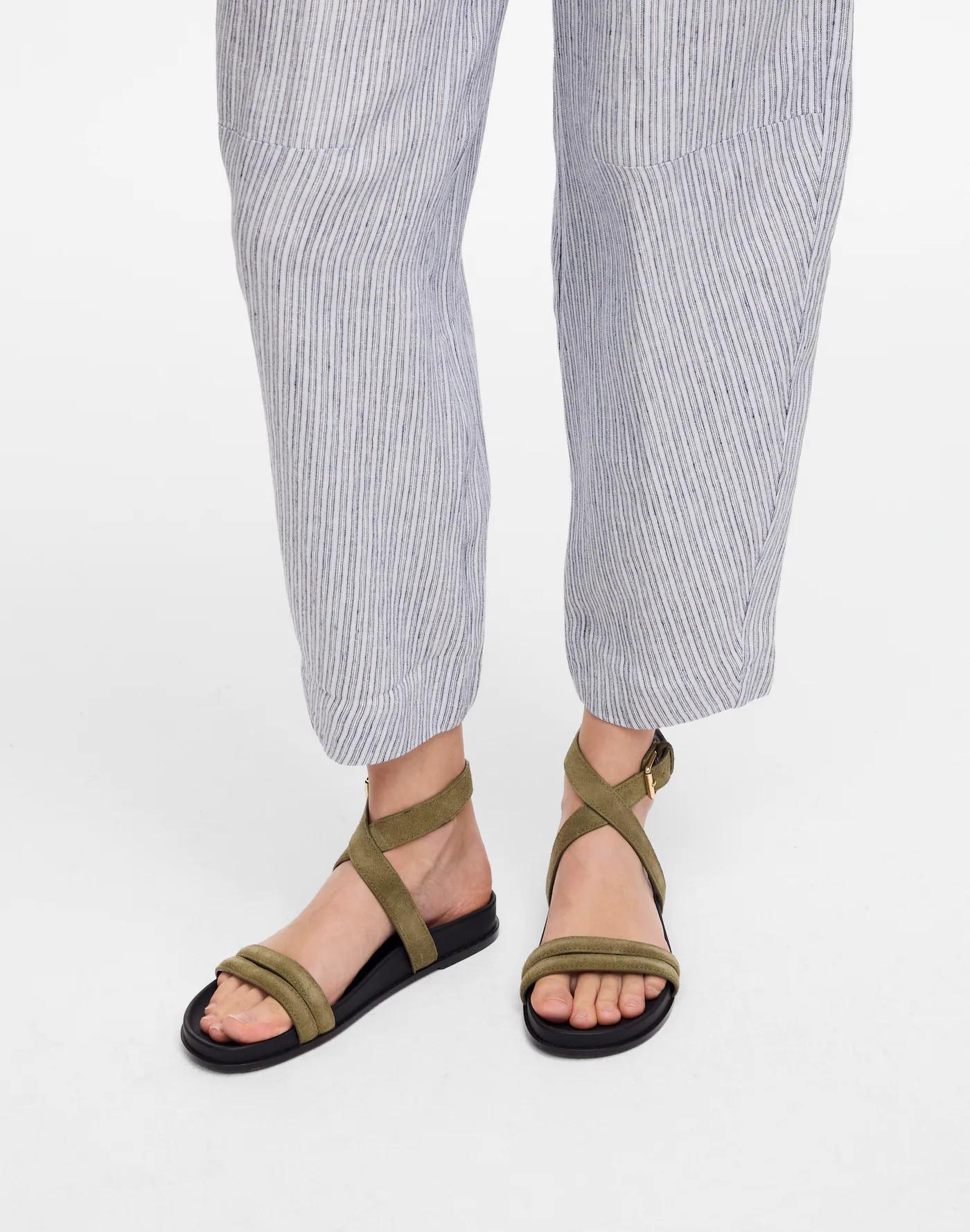 The Caro Ankle-Wrap Sandals Product Image
