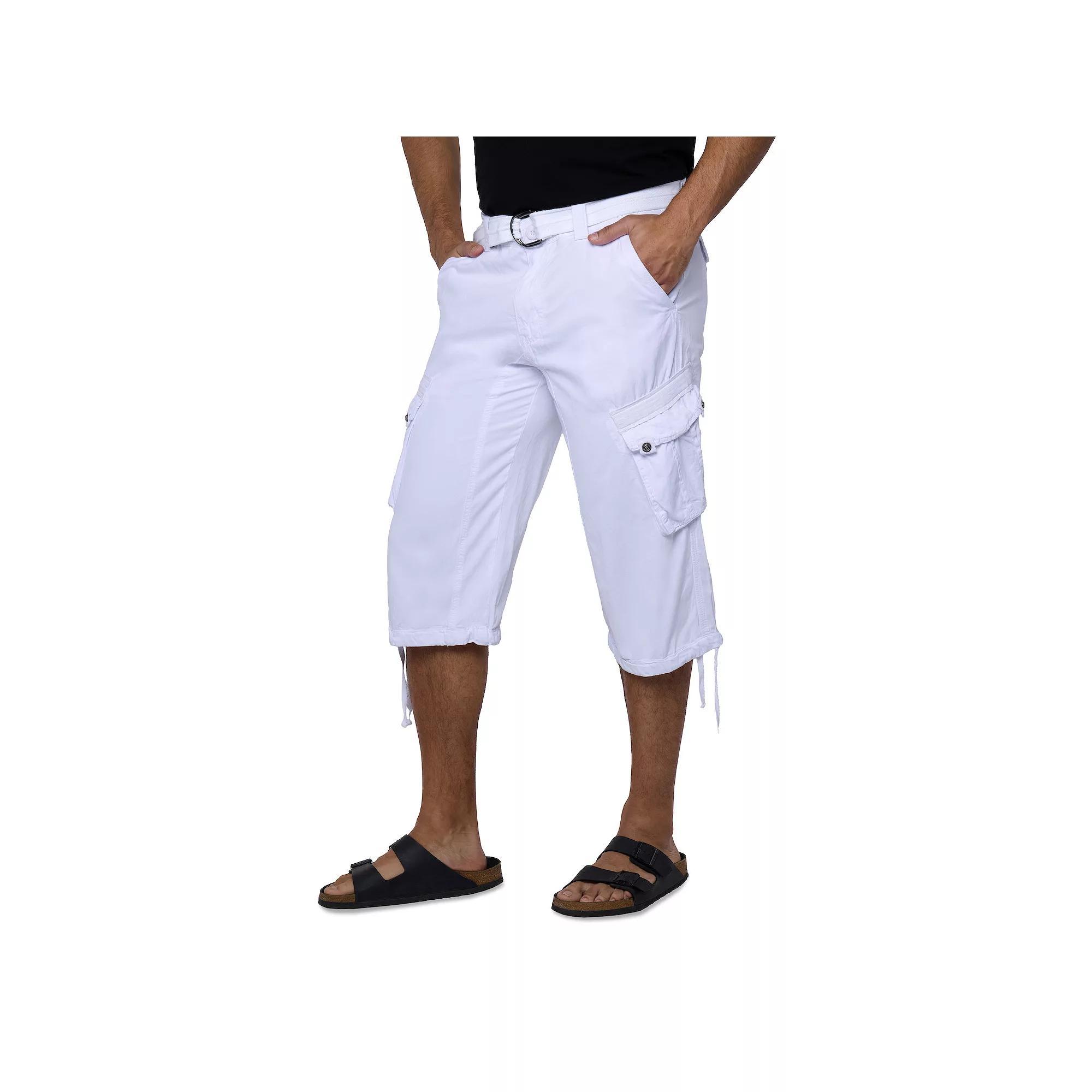 Men's Xray Messenger Belted Cargo Shorts, Size: 36, Black Camo Product Image