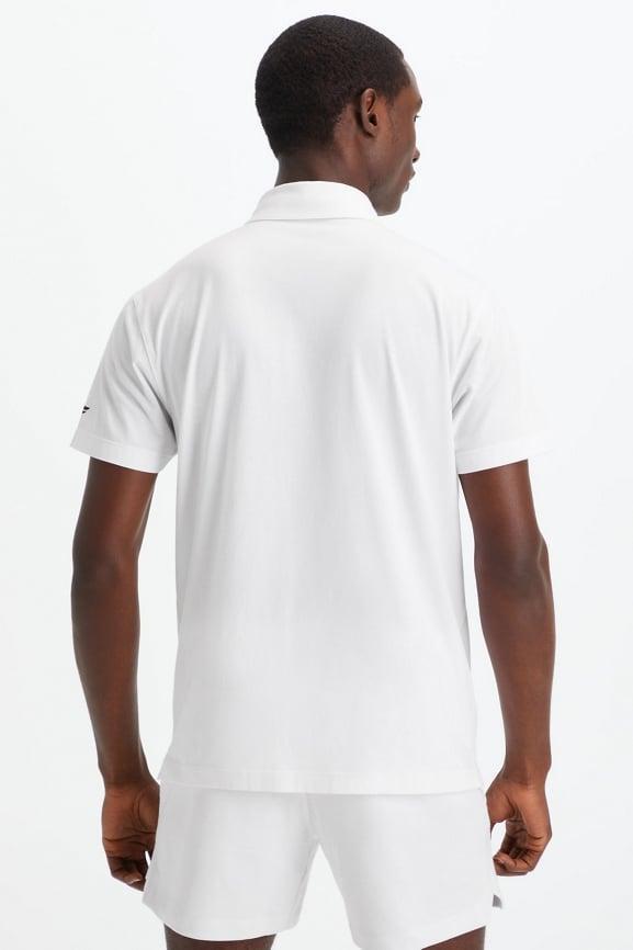 Fabletics Men The 24-7 Polo male white Size XL Product Image