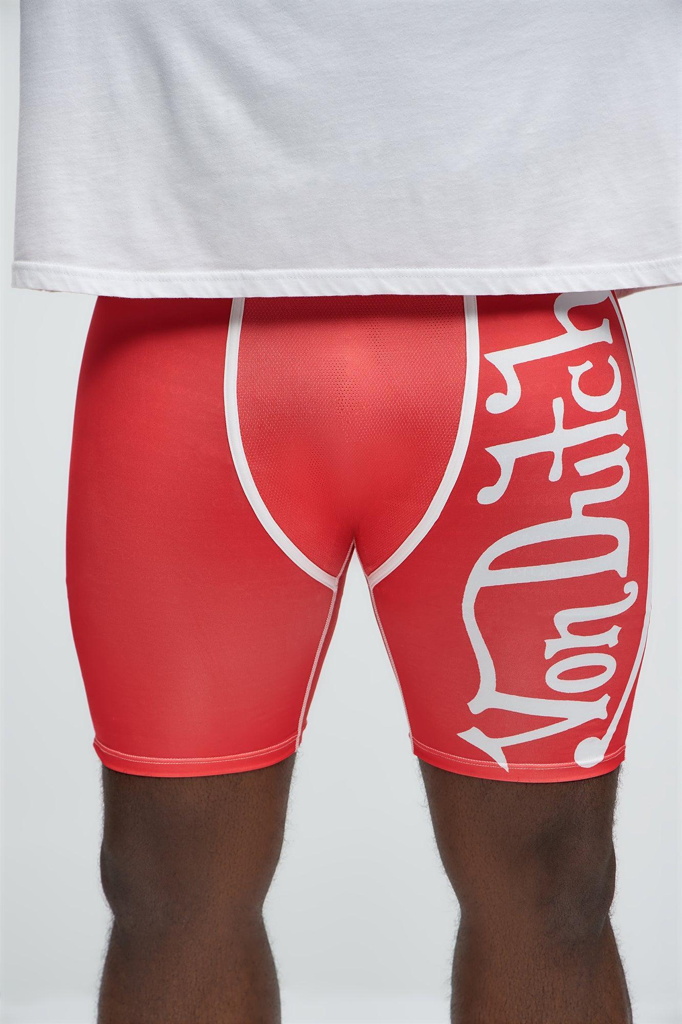 Von Dutch Vertical Logo Boxer Brief - Red/combo Male Product Image
