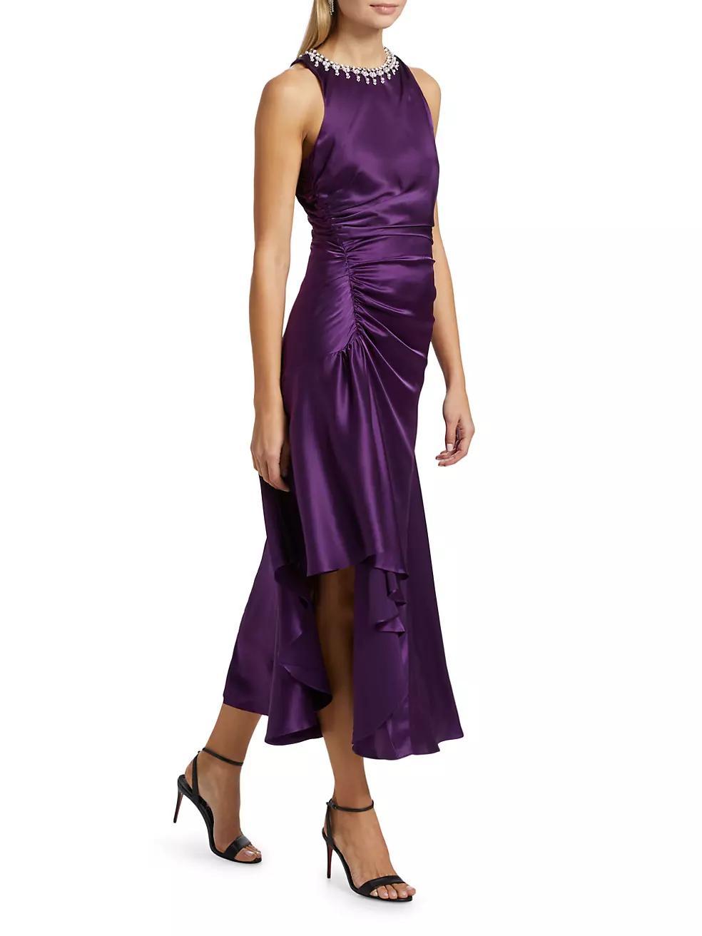 Georgie Silk Midi-Dress Product Image
