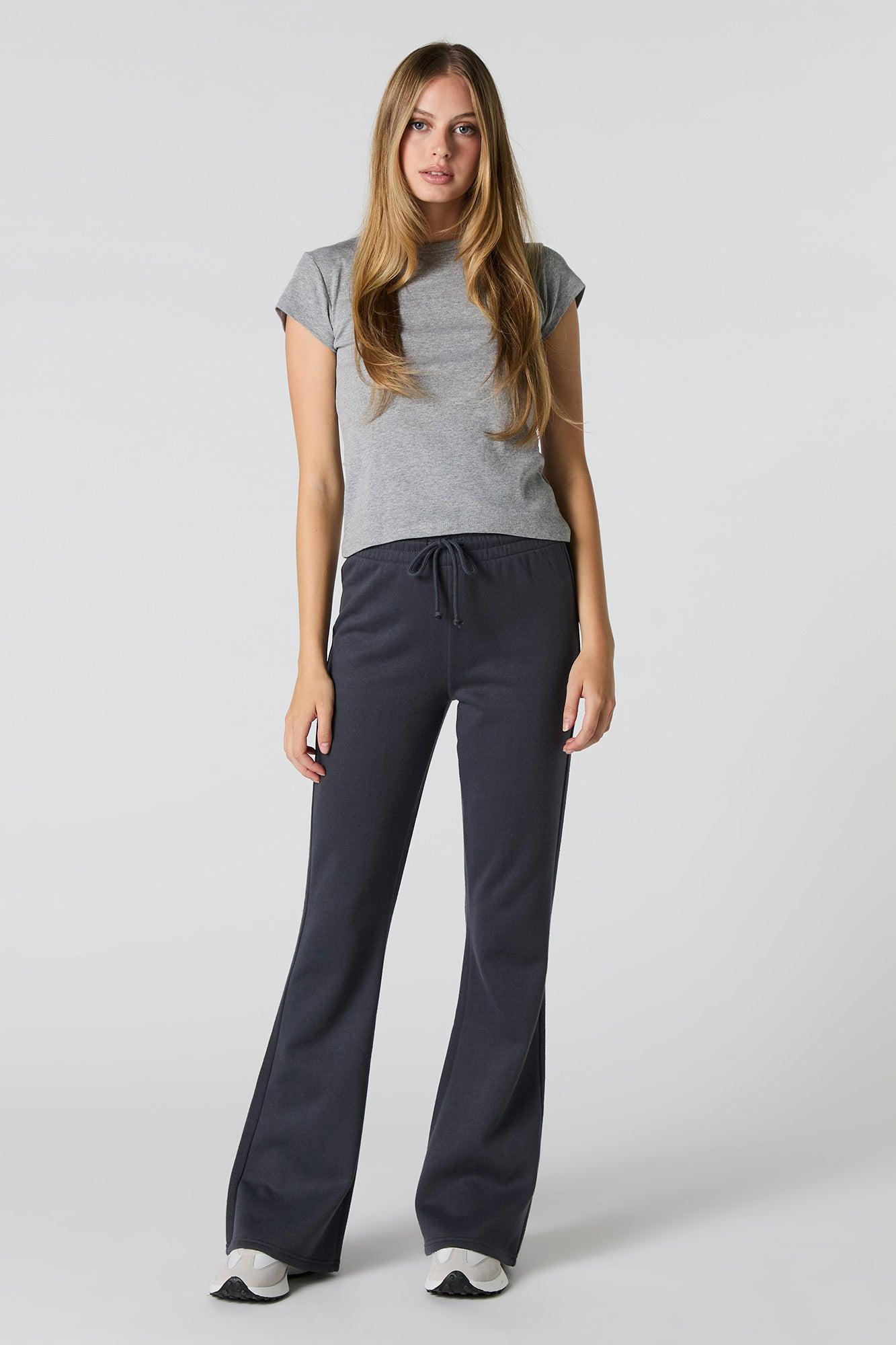 Fleece Drawstring Flare Sweatpant Female Product Image