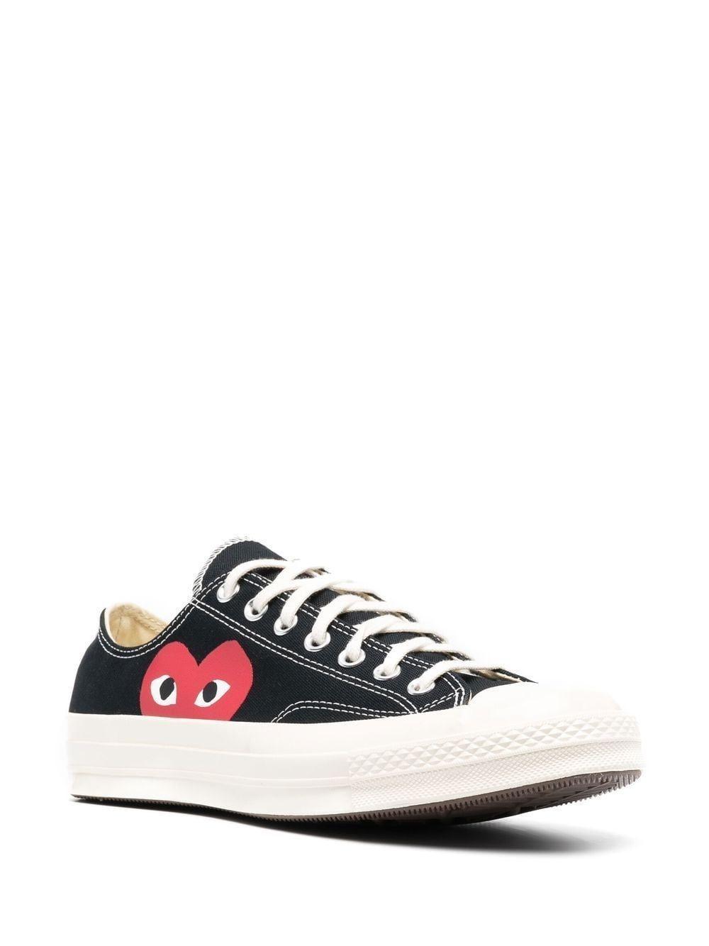 x Comme Des Garçons Play Chuck 70 Ox "Half Heart Black" sneakers Product Image