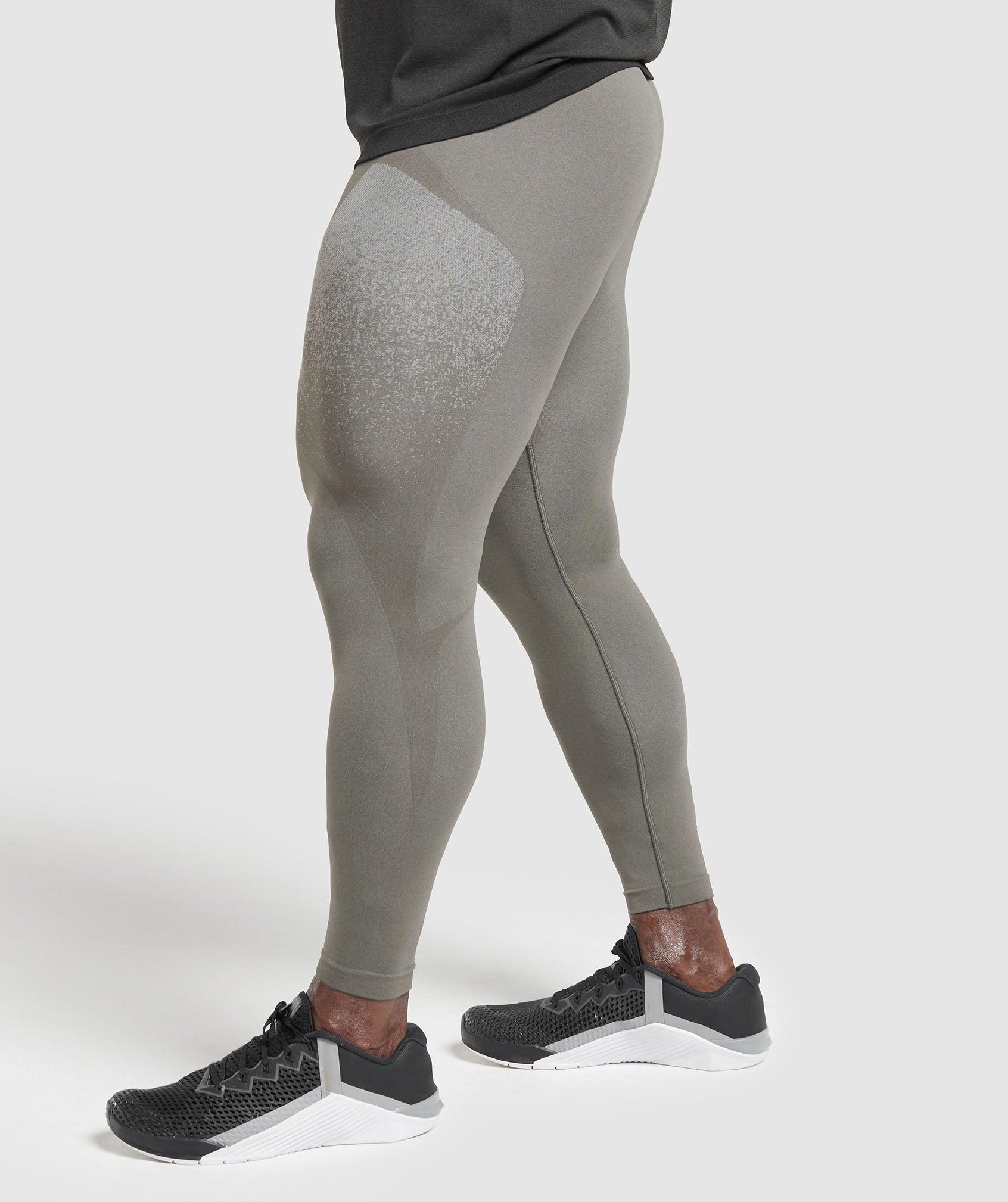 Gymshark Shadow Seamless Tights - Meteor Grey Male Product Image
