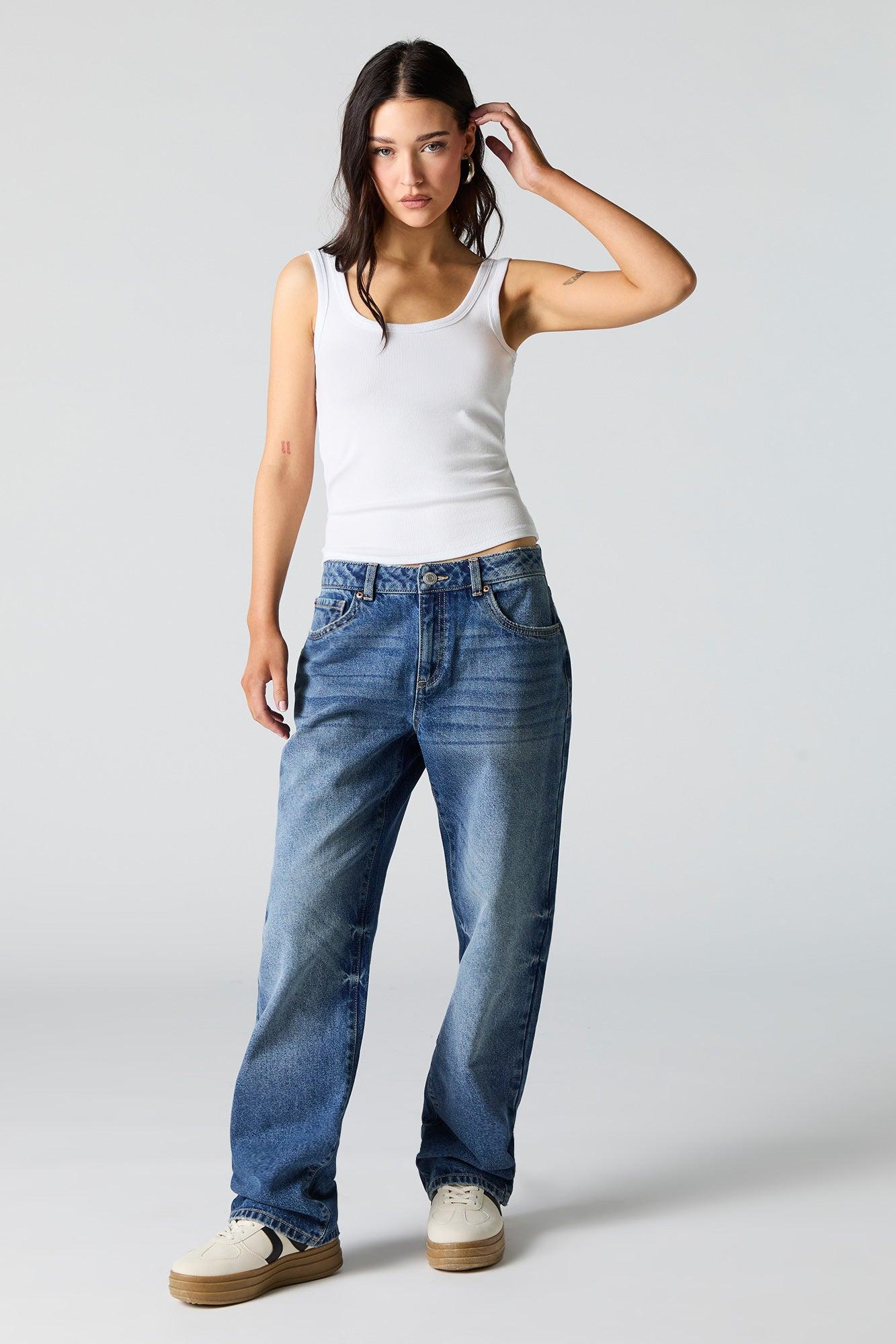 Ribbed Scoop Neck Tank Female Product Image
