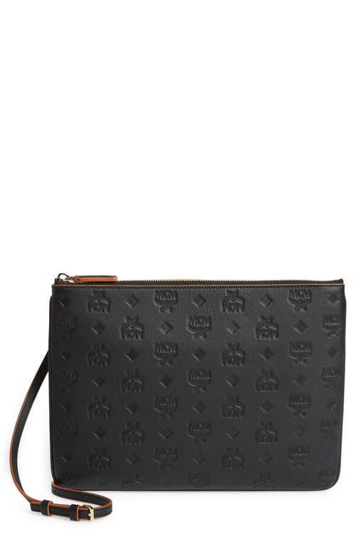 Klara Medium Monogrammed Leather Clutch Bag Product Image