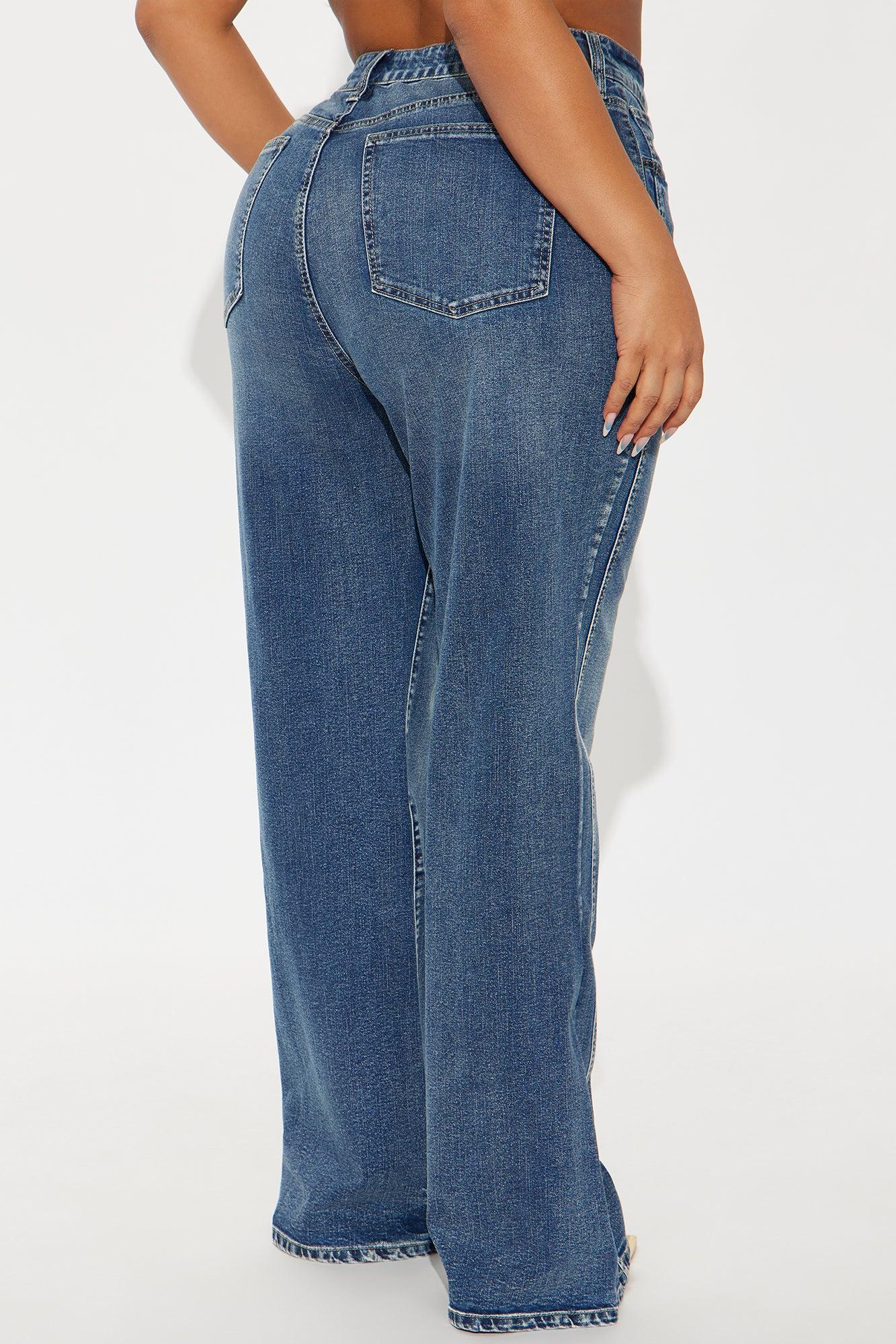 Upper West High Rise Stretch Flare Jeans - Dark Wash Product Image