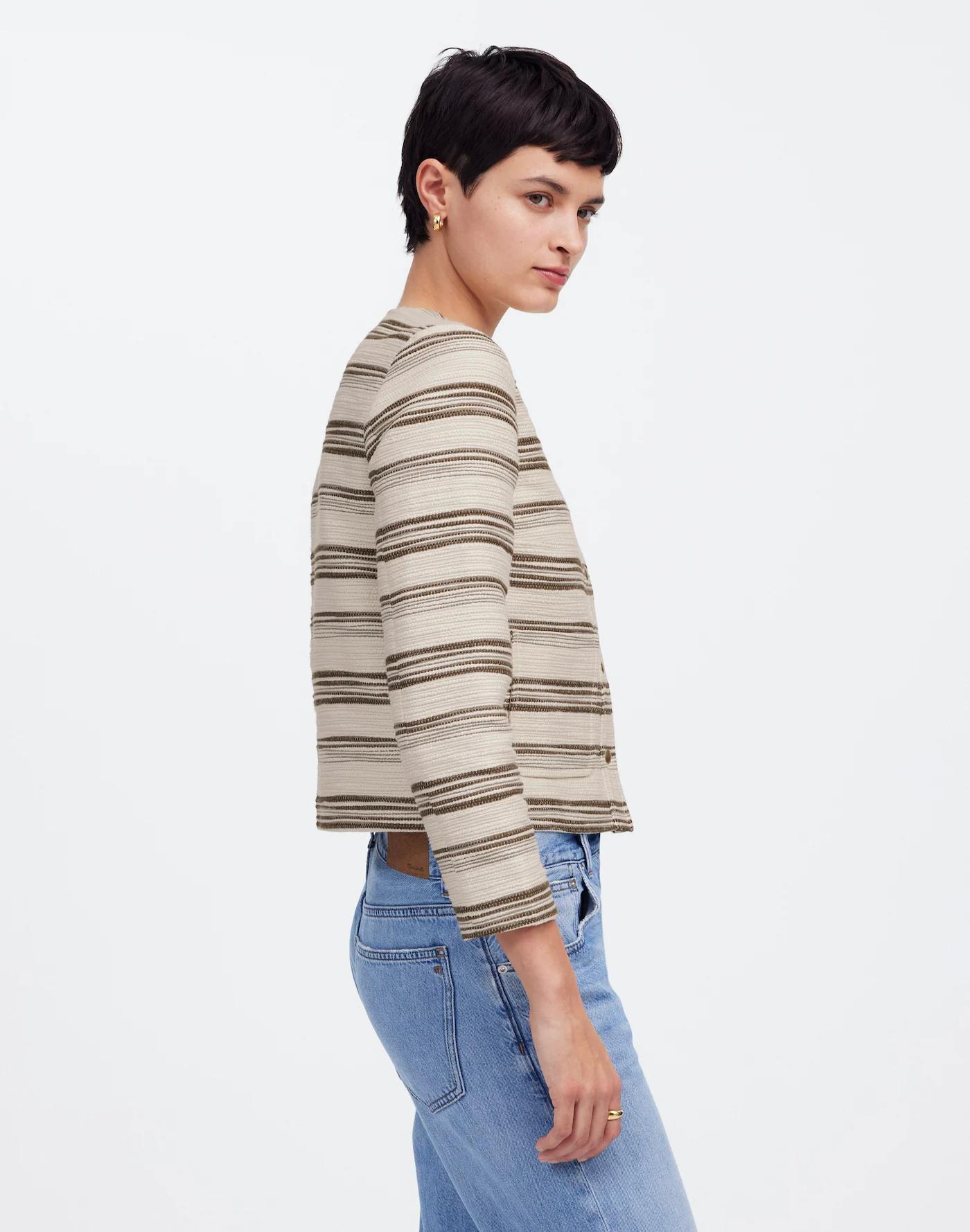 Lady Jacket in Striped Tweed Product Image