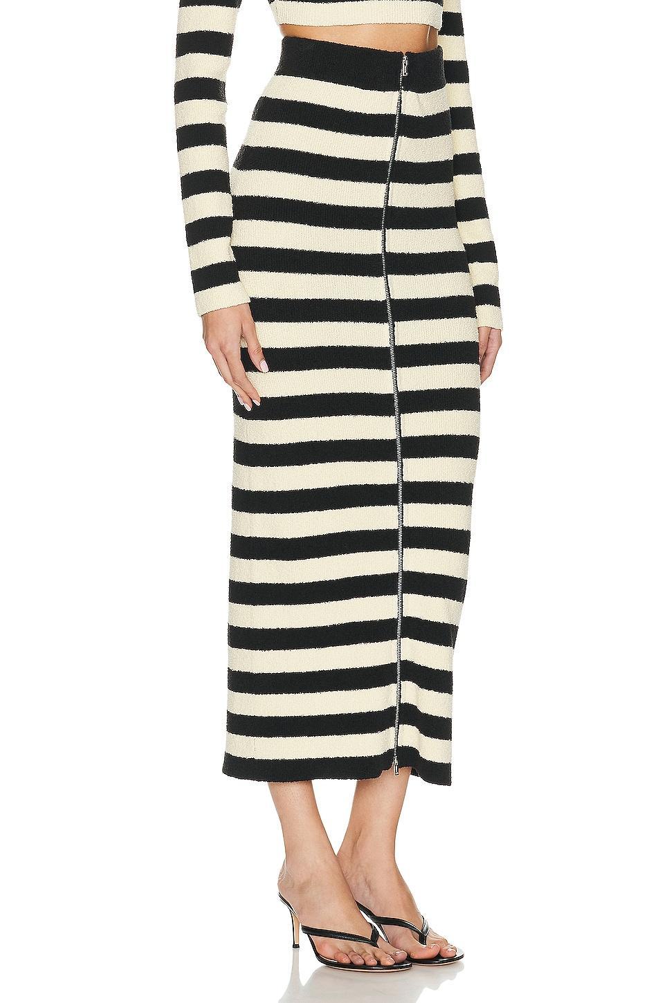 Nanushka Nima Midi Skirt in Ivory Product Image