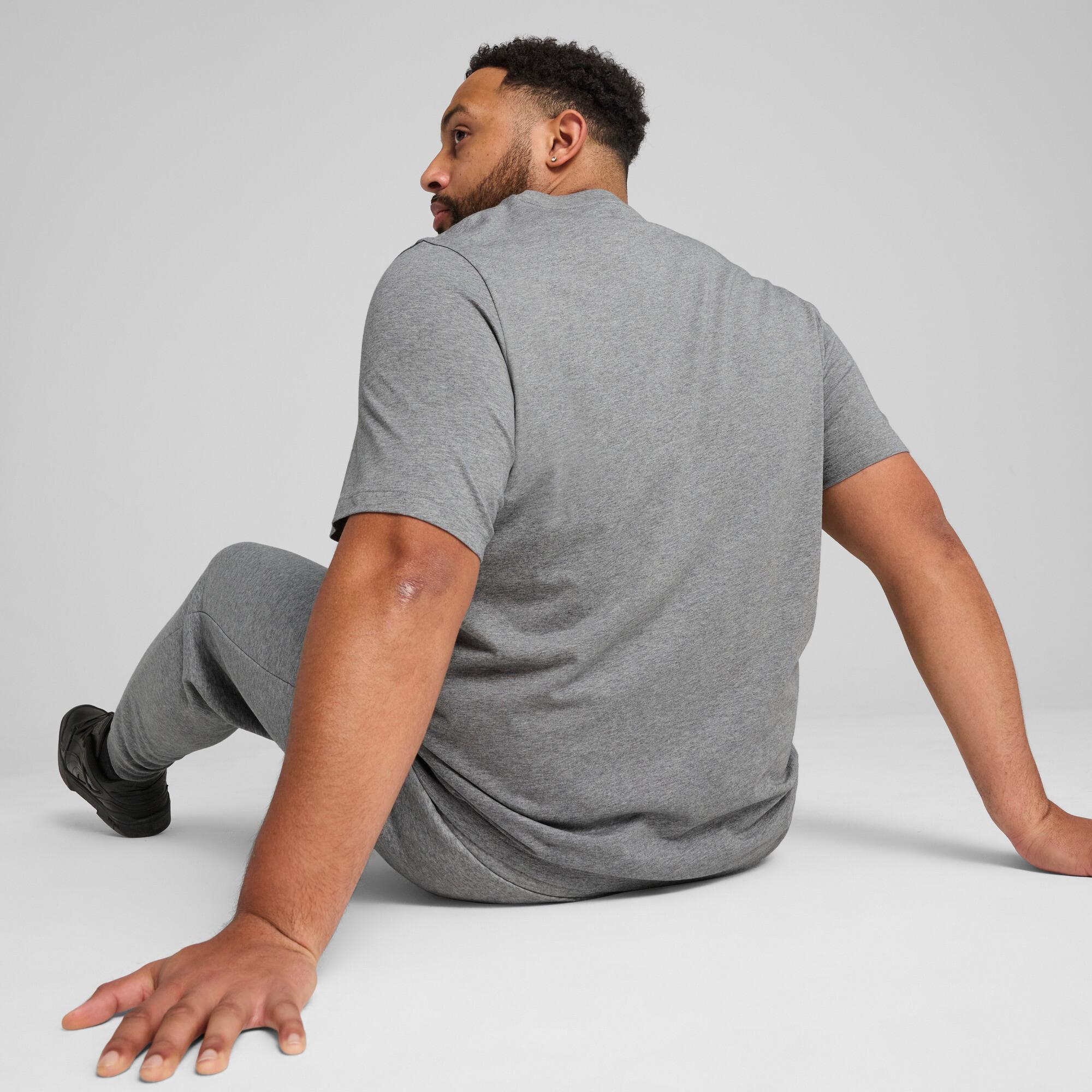 PUMA Essentials No. 1 Logo Men's T-Shirt in Grey Product Image