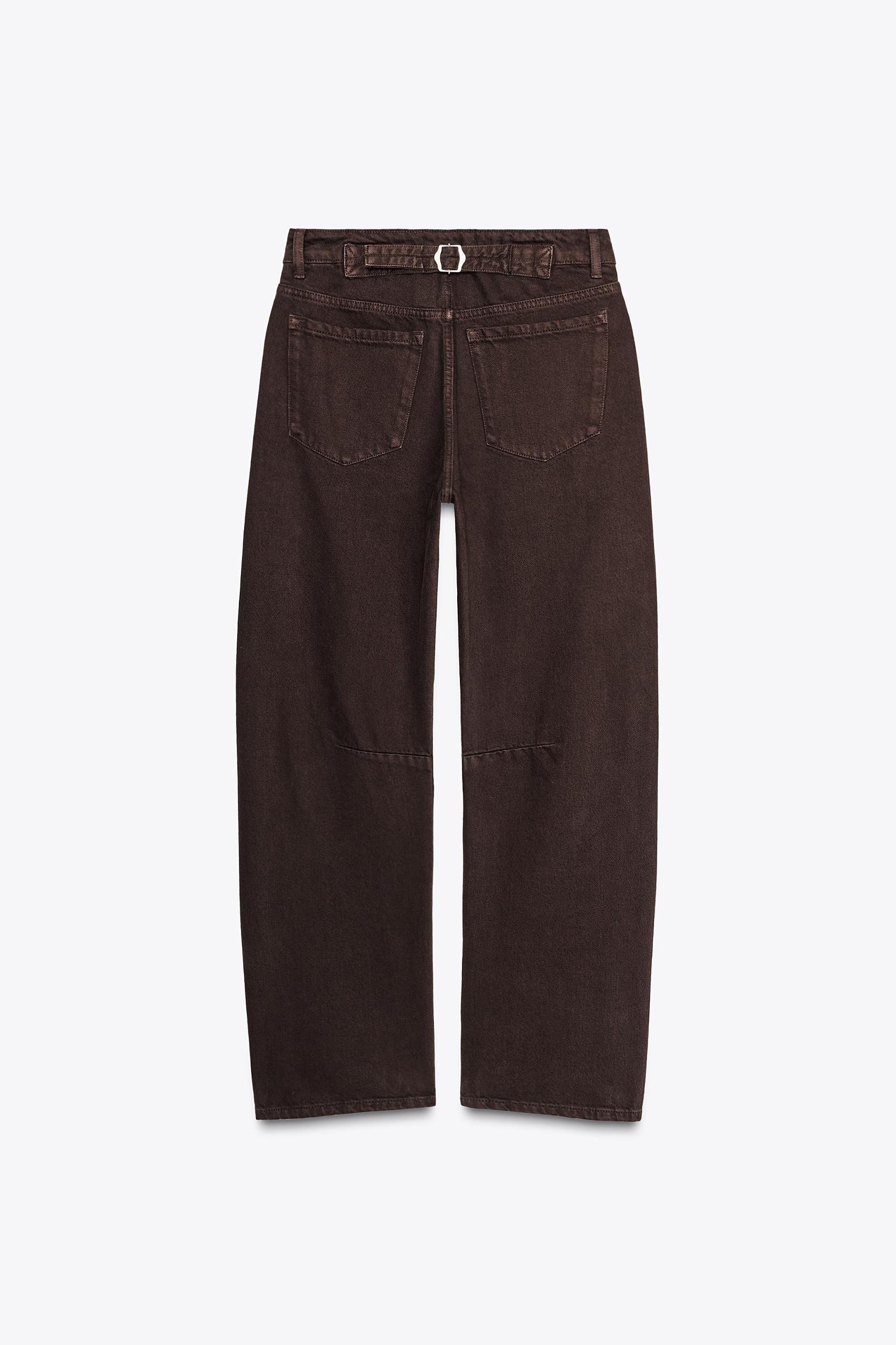 MID-RISE SLOUCHY BELT LOOP JEANS Product Image
