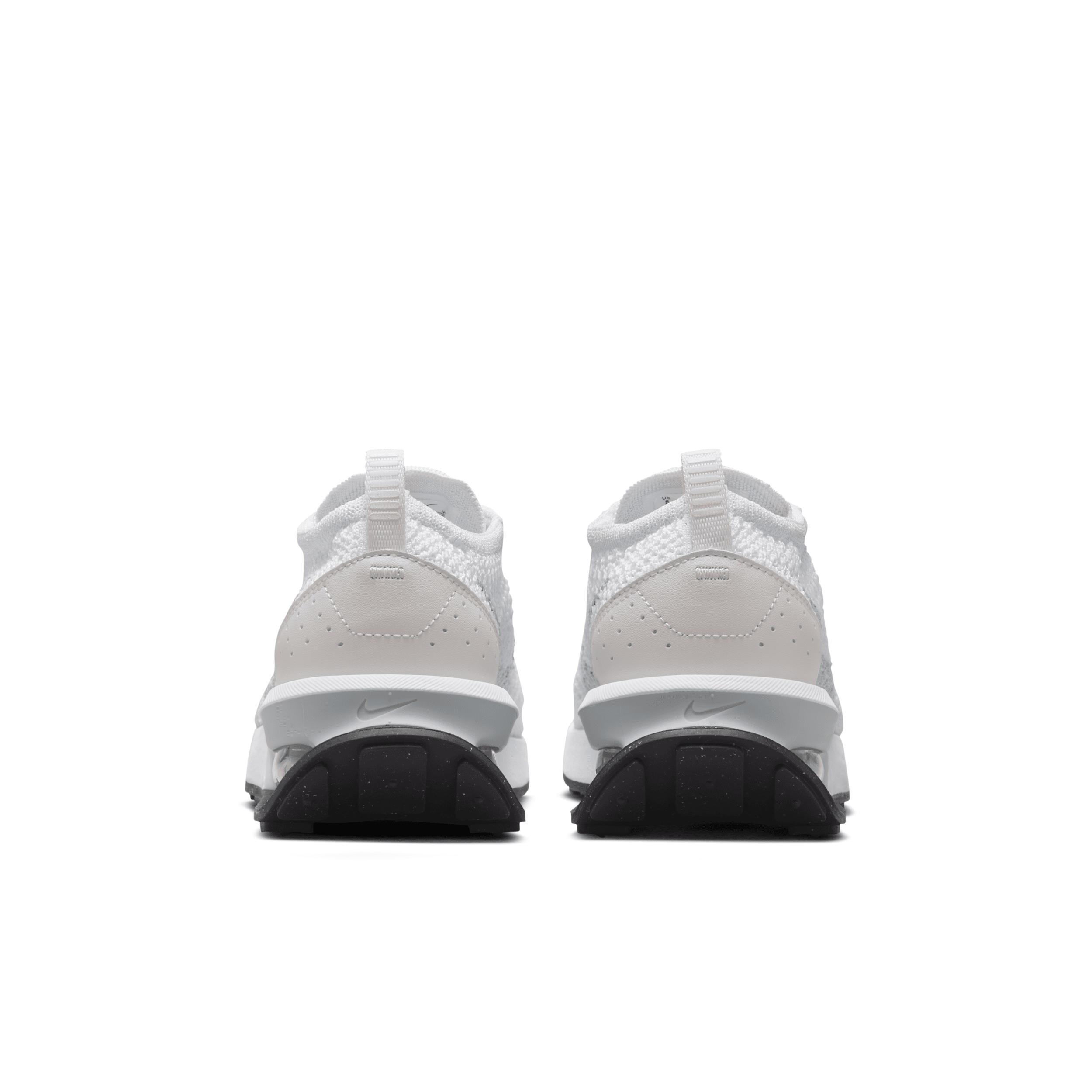 Nike Womens Air Max Flyknit Racer Casual Sneakers from Finish Line - White, Platinum Tint Product Image