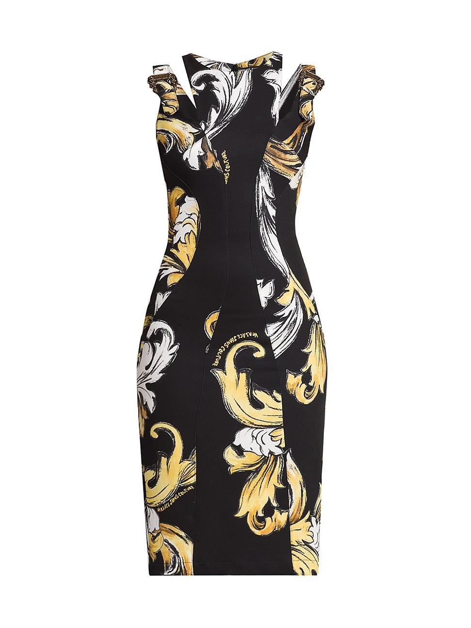 Womens Vestiti Baroque Sleeveless Knee-Length Dress Product Image