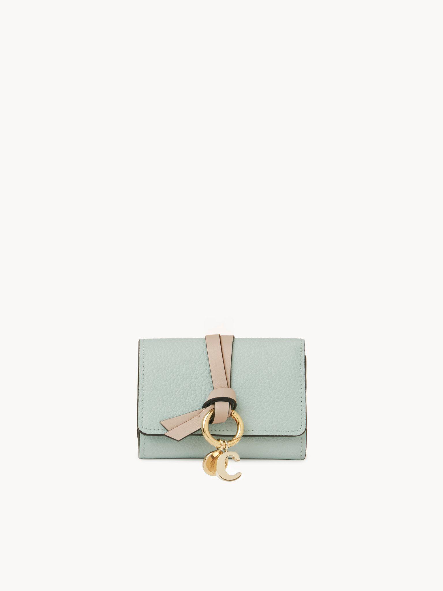 Mini Alphabet tri-fold in grained leather Product Image