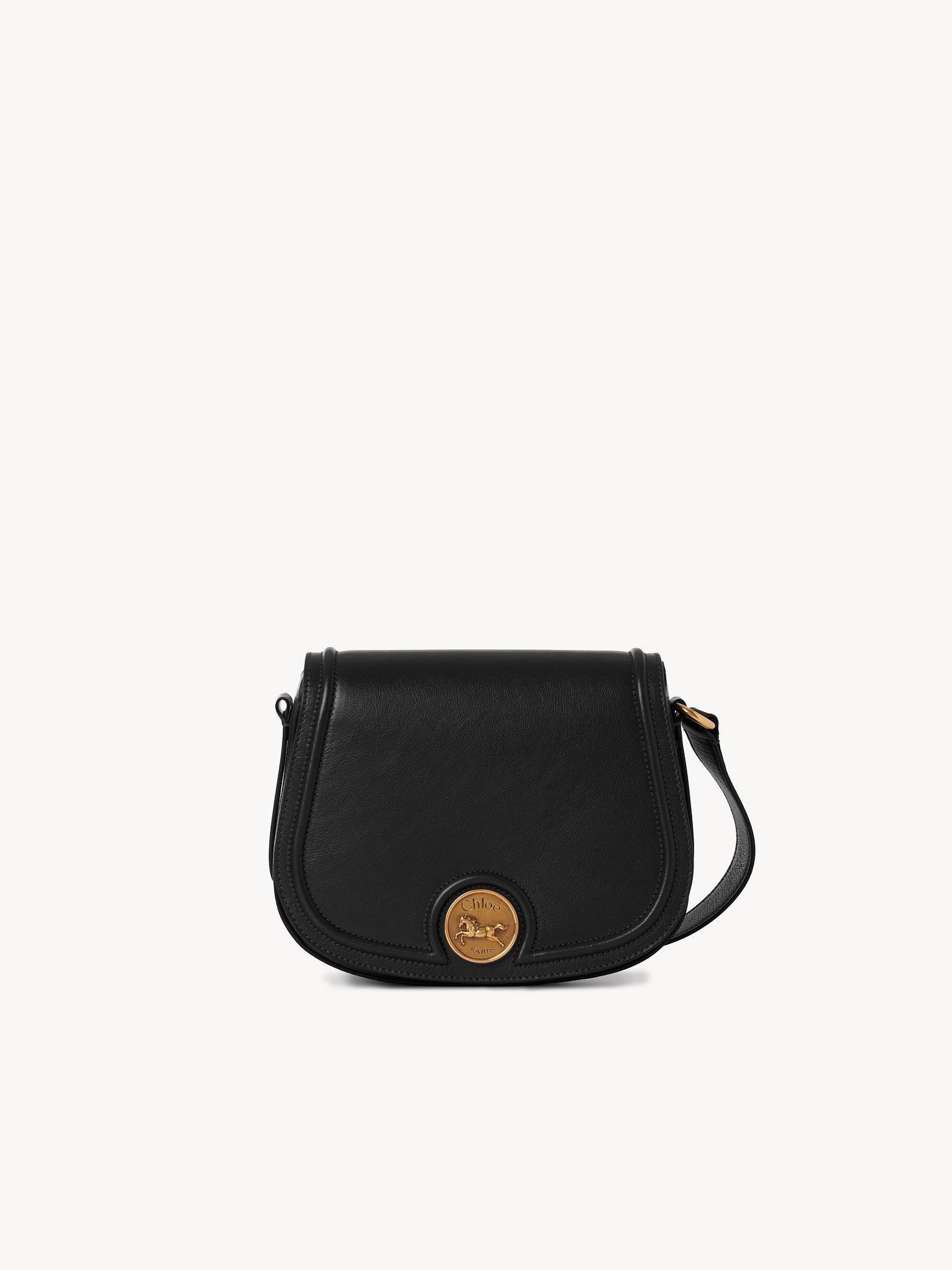 Horse Medal saddle bag in grained leather Product Image