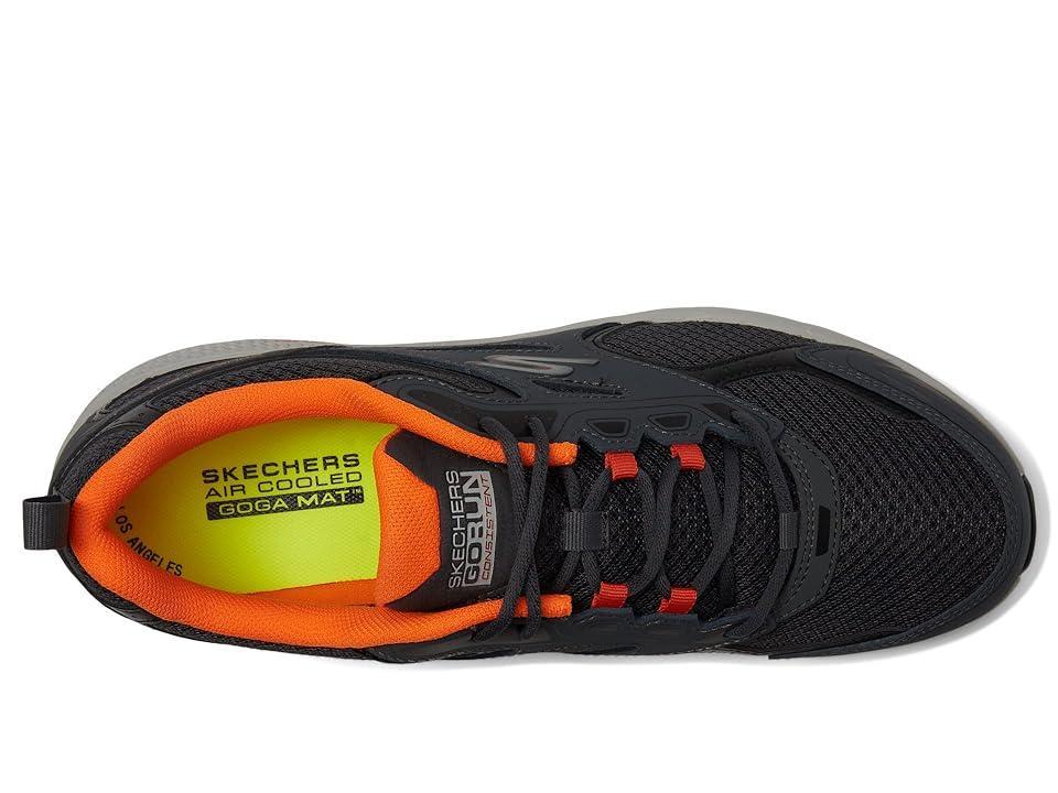 SKECHERS Go Run Consistent (Gray/Orange) Men's Shoes Product Image
