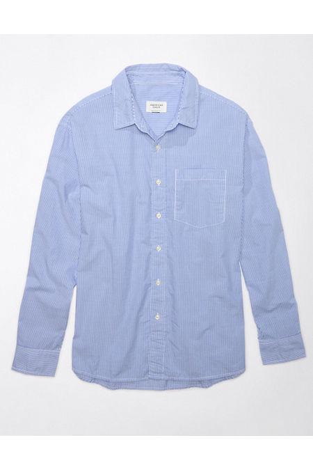 AE Everyday Poplin Striped Button-Up Shirt Men's Product Image
