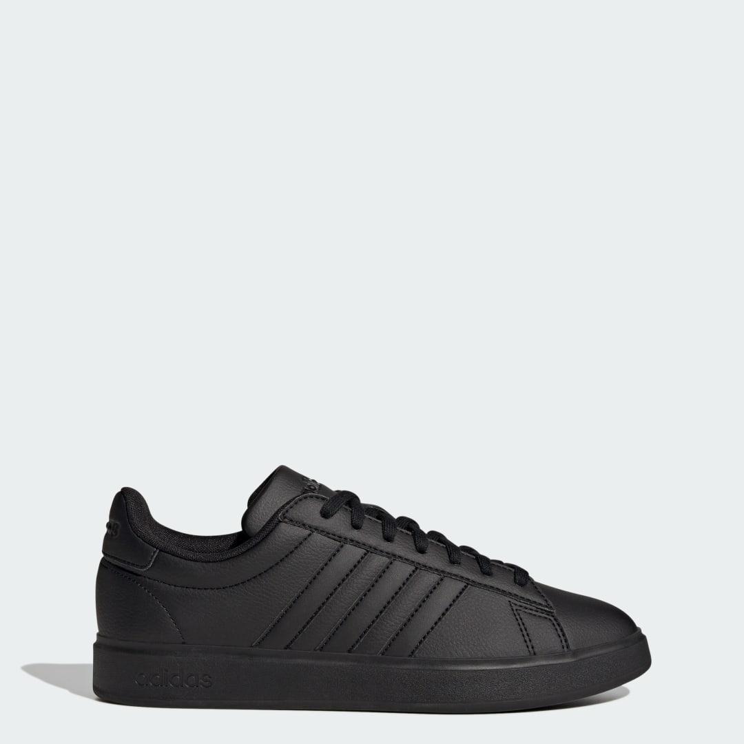 adidas Grand Court Shoes Core Black M 12 / W 13 Mens Product Image