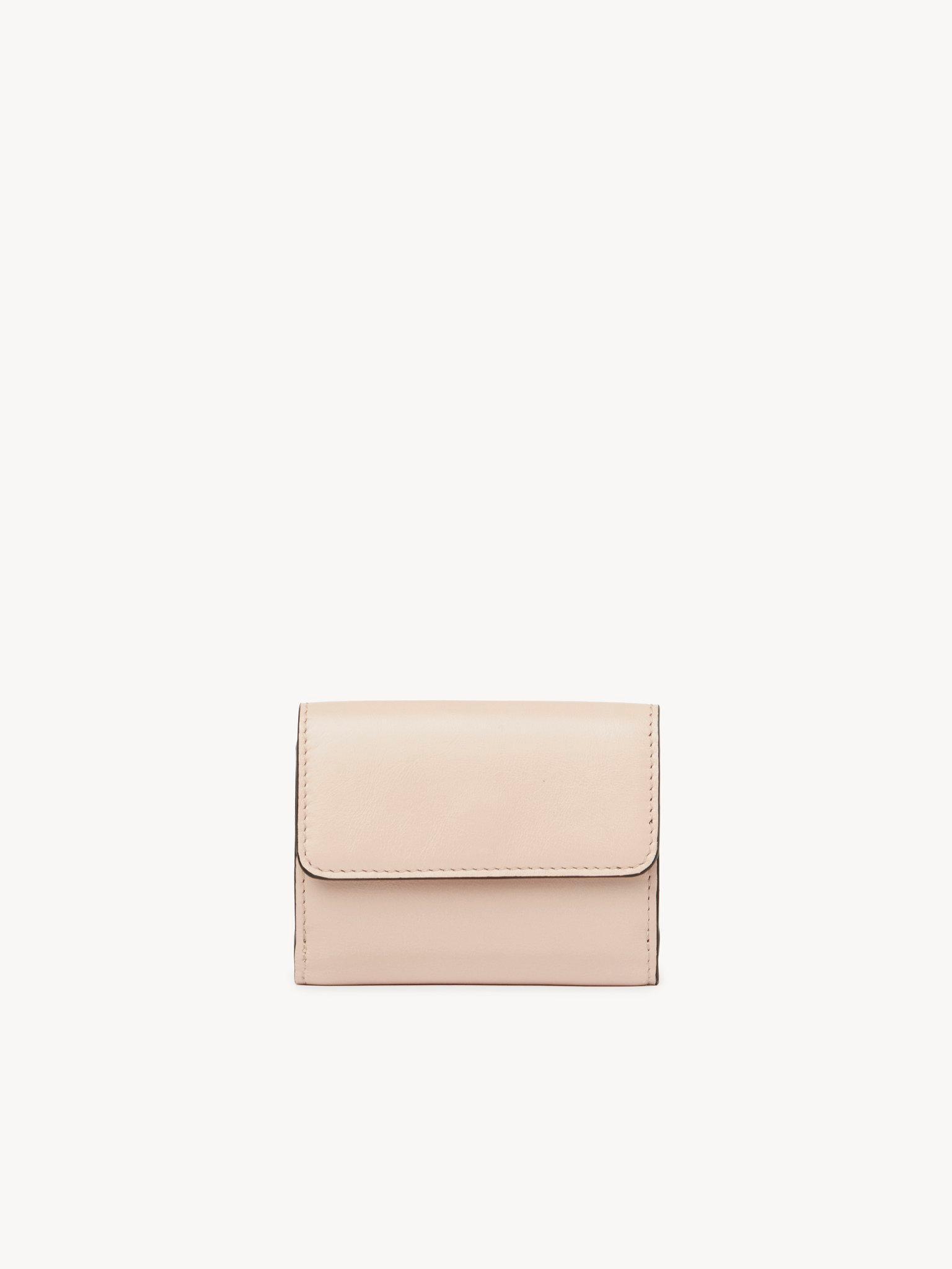 Mini Chloé Iconic tri-fold in shiny leather Product Image