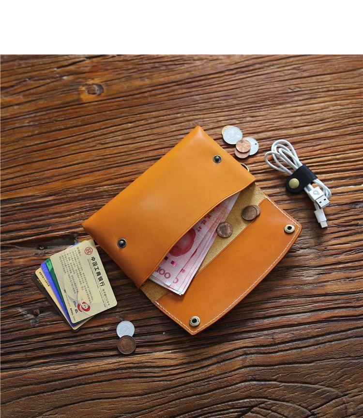 Flap Faux Leather Pouch Product Image