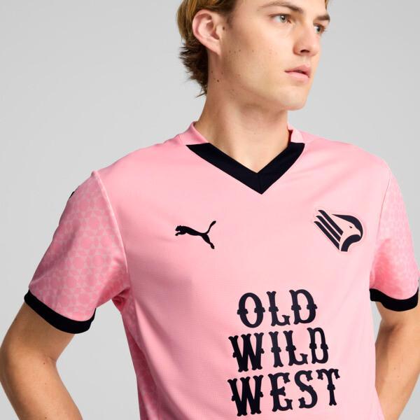PUMA Palermo F.C. 24/25 Home Replica Men's Soccer Jersey in Team Light Pink/Black Product Image