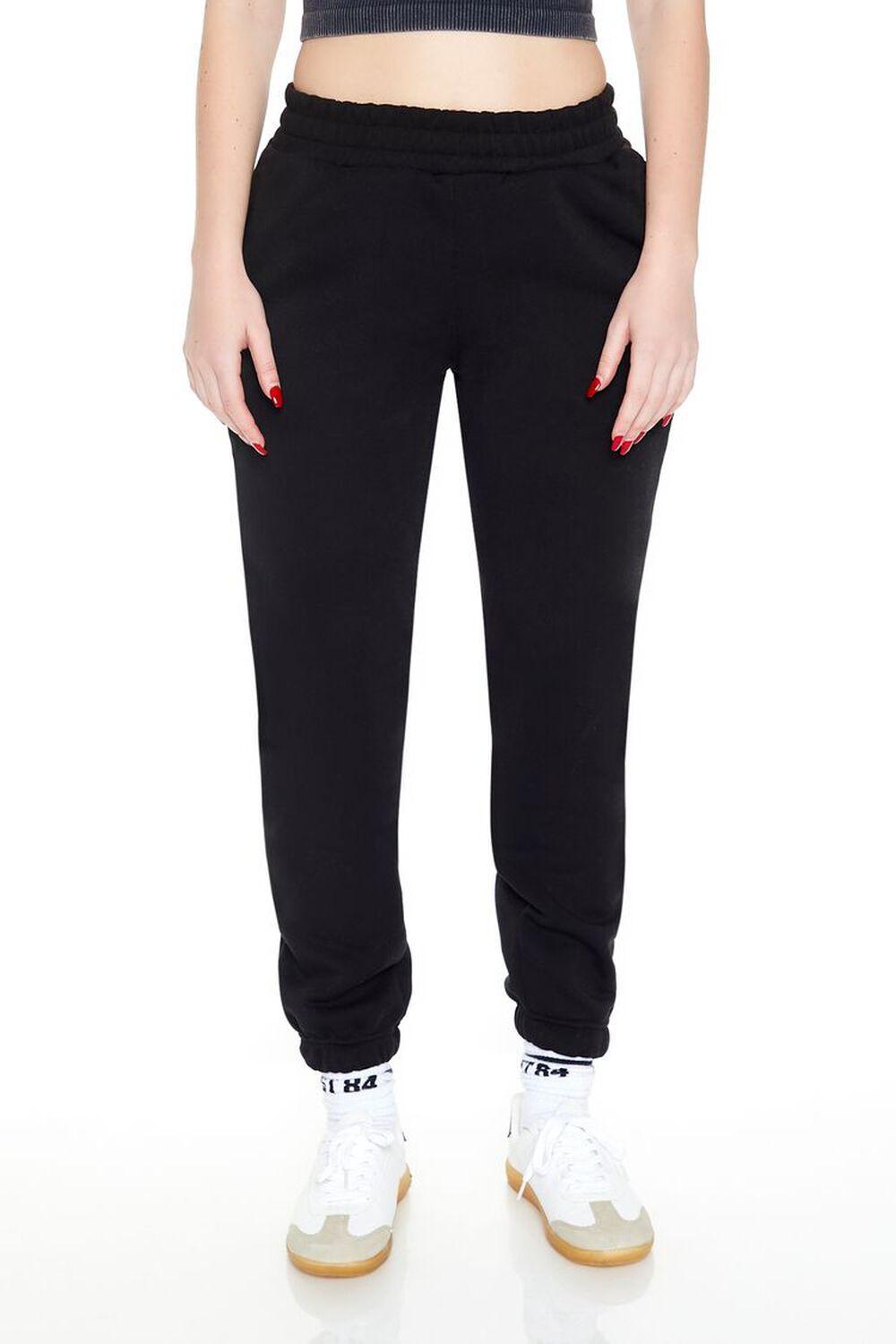 Fleece Mid-Rise Joggers | Forever 21 Product Image