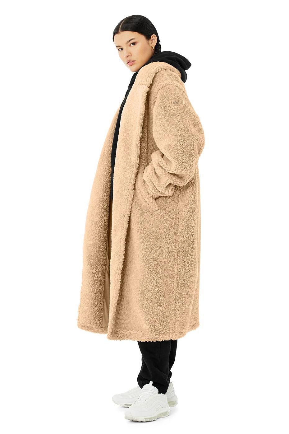Oversized Sherpa Trench - Camel Product Image