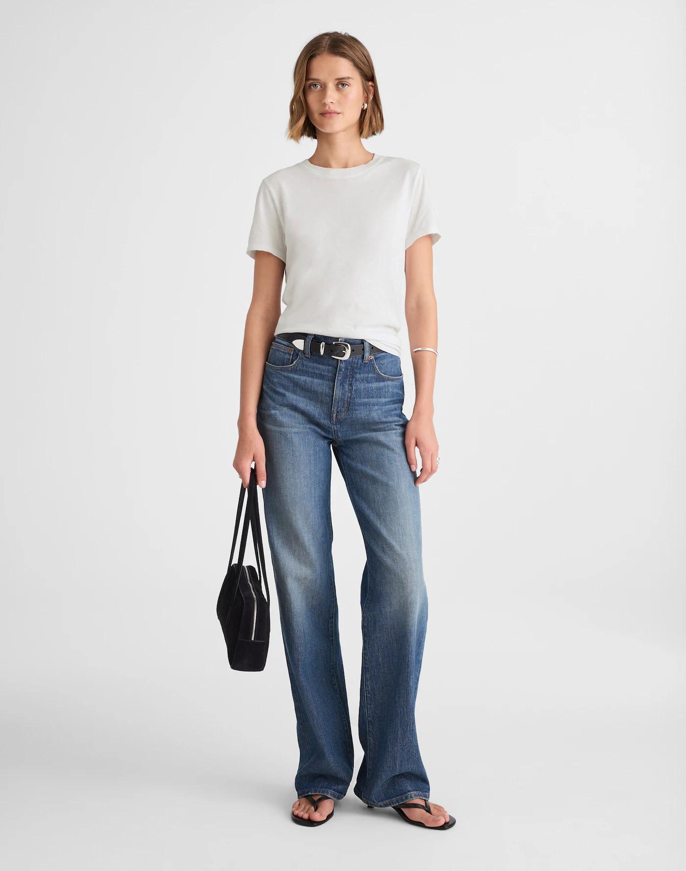 Garment-Dyed Shrunken Crewneck Tee Product Image