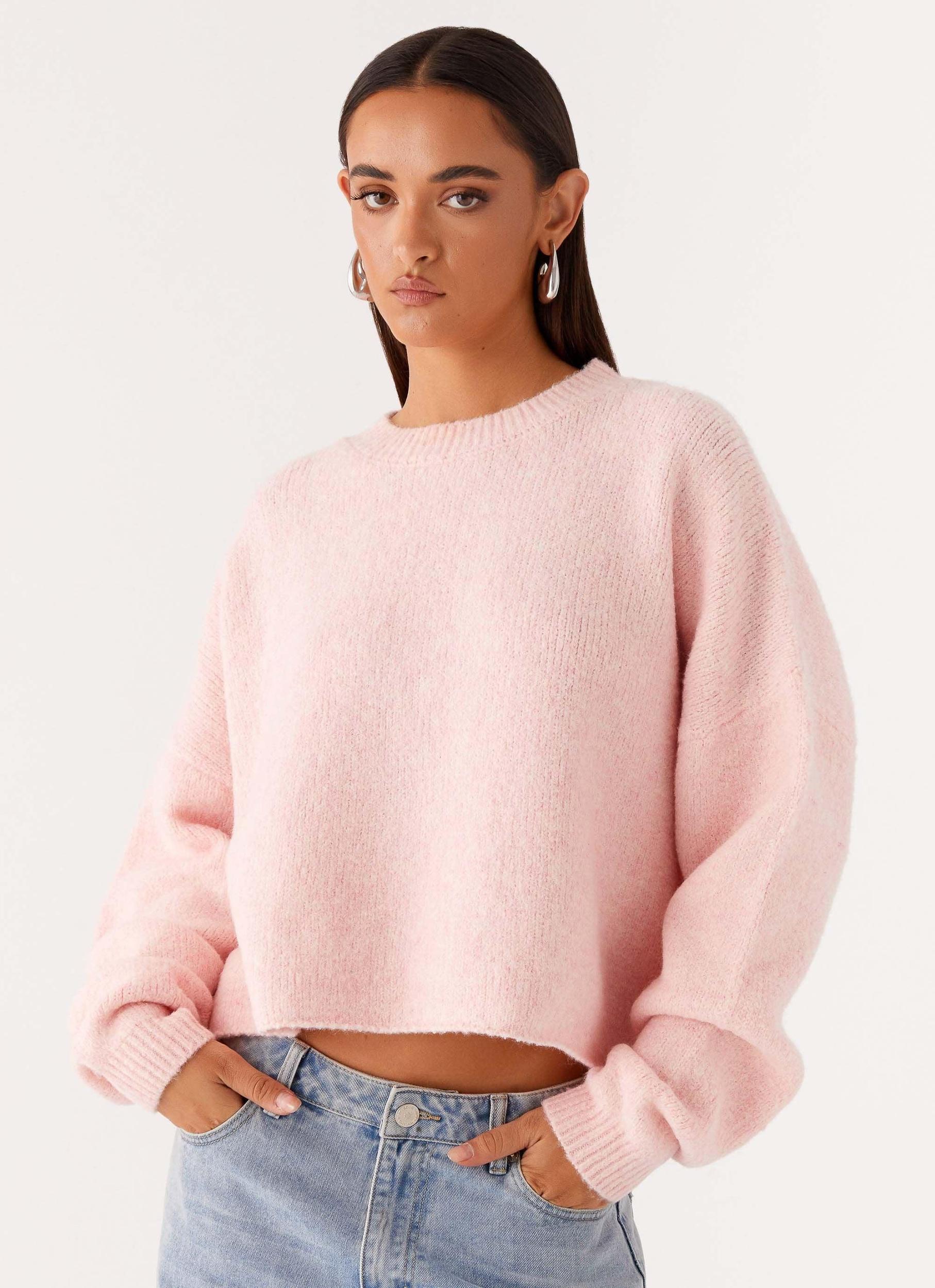 Lilah Knit Jumper - Pink Product Image