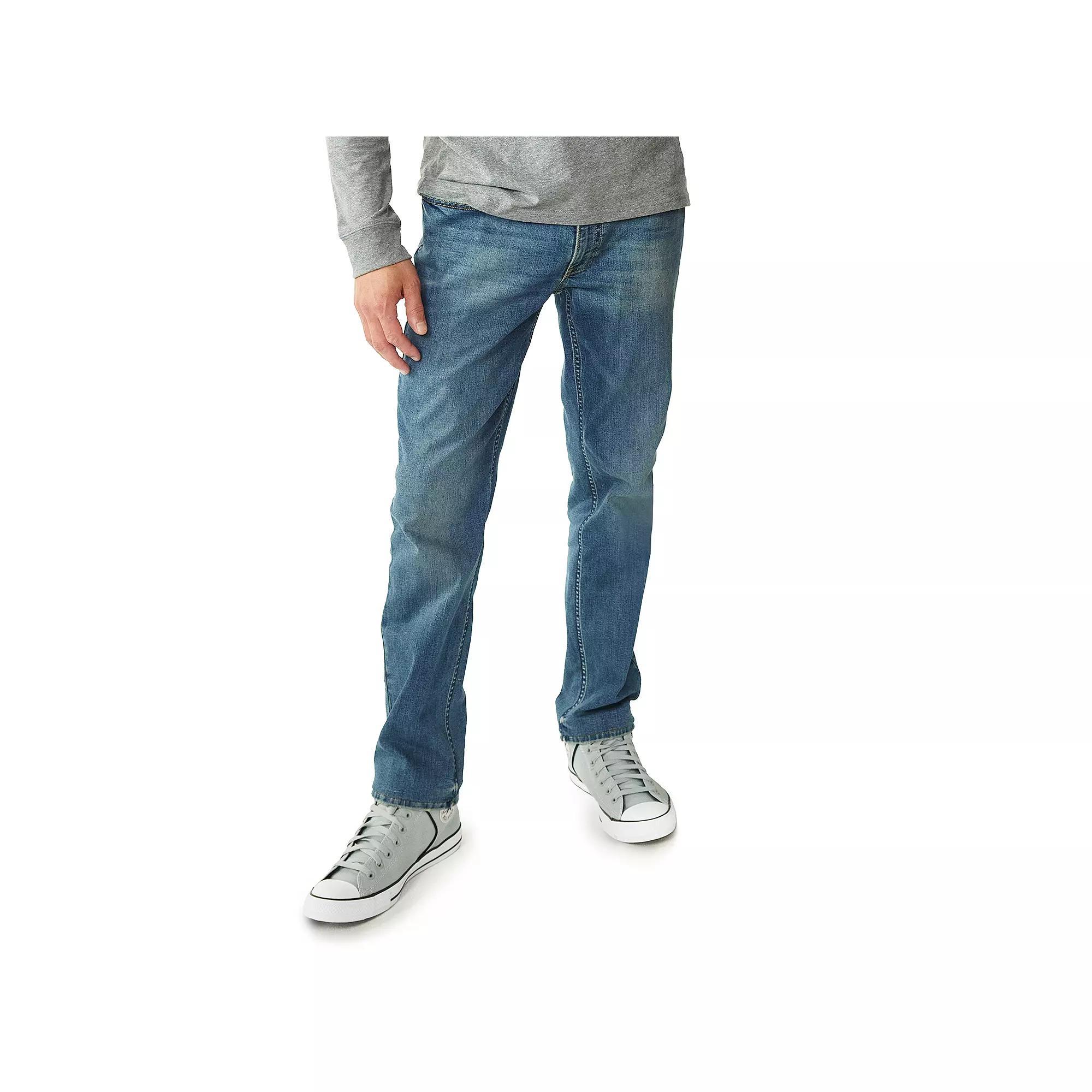 Men's Sonoma Goods For Life® Straight-Fit Flexwear Jean, Size: 34X34, Medium Blue Product Image